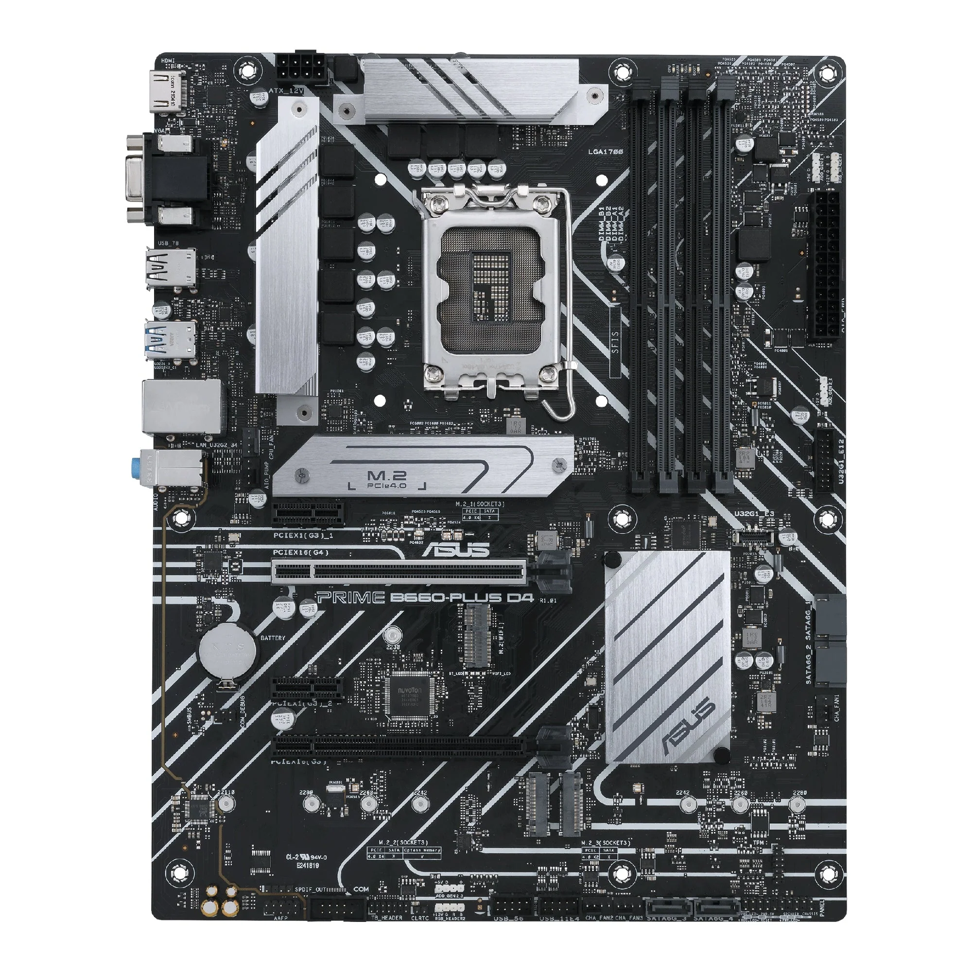 ASUS PRIME B660-PLUS D4 (ATX. B660. LGA 1700. DDR4) - Bundkort