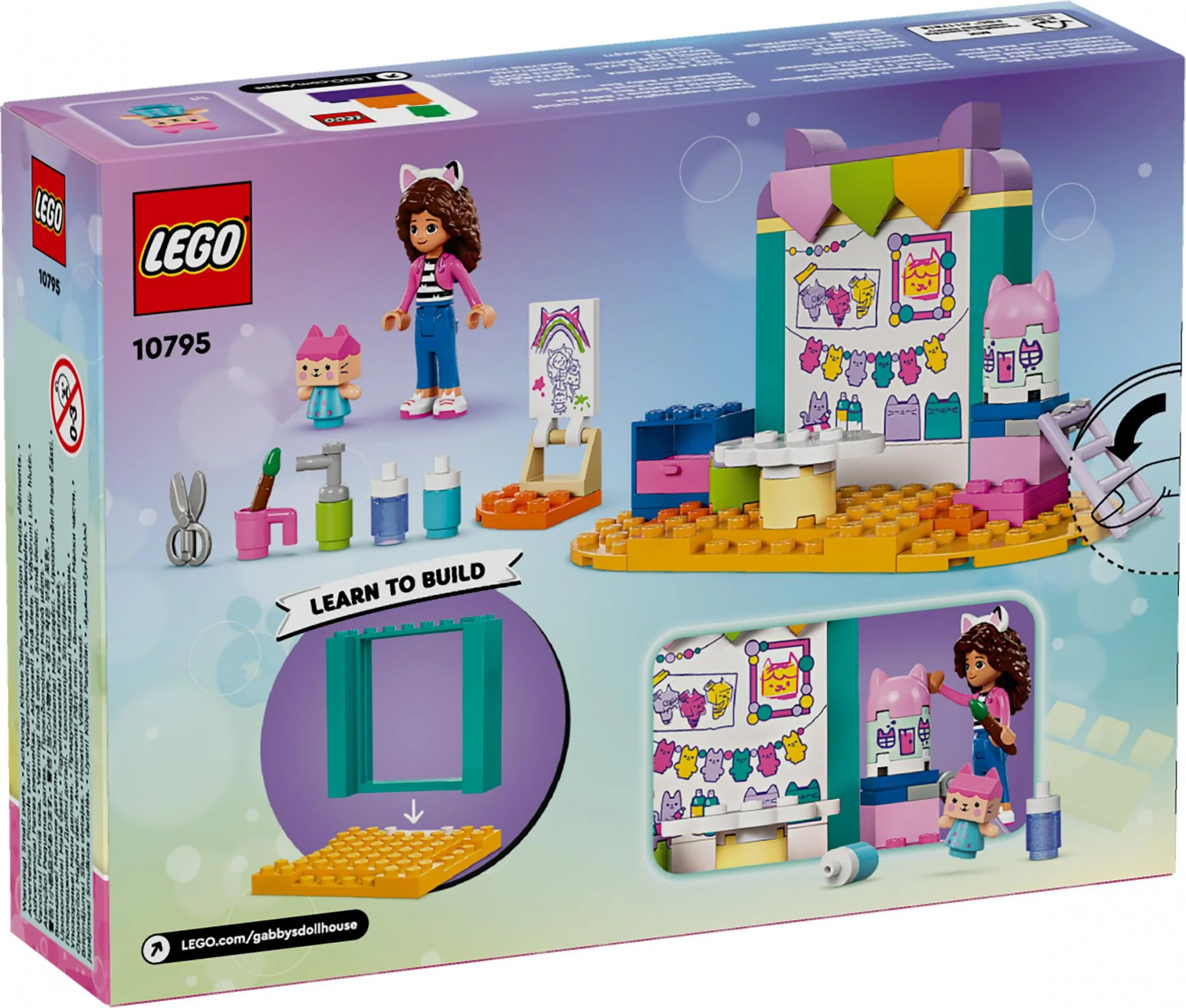LEGO 10795 Gabby's Dollhouse Crafting Fun with Baby Box