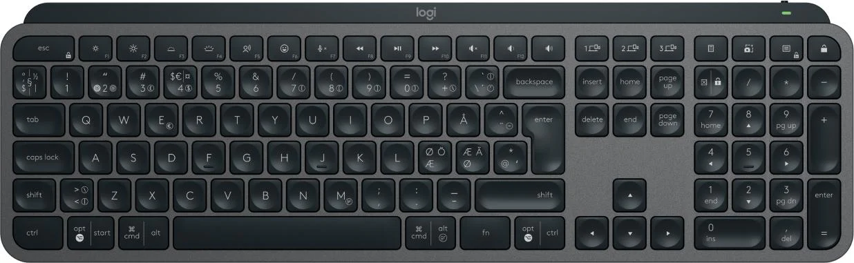Logitech - MX Keys S Advanced Trådløs Illuminated Tastatur