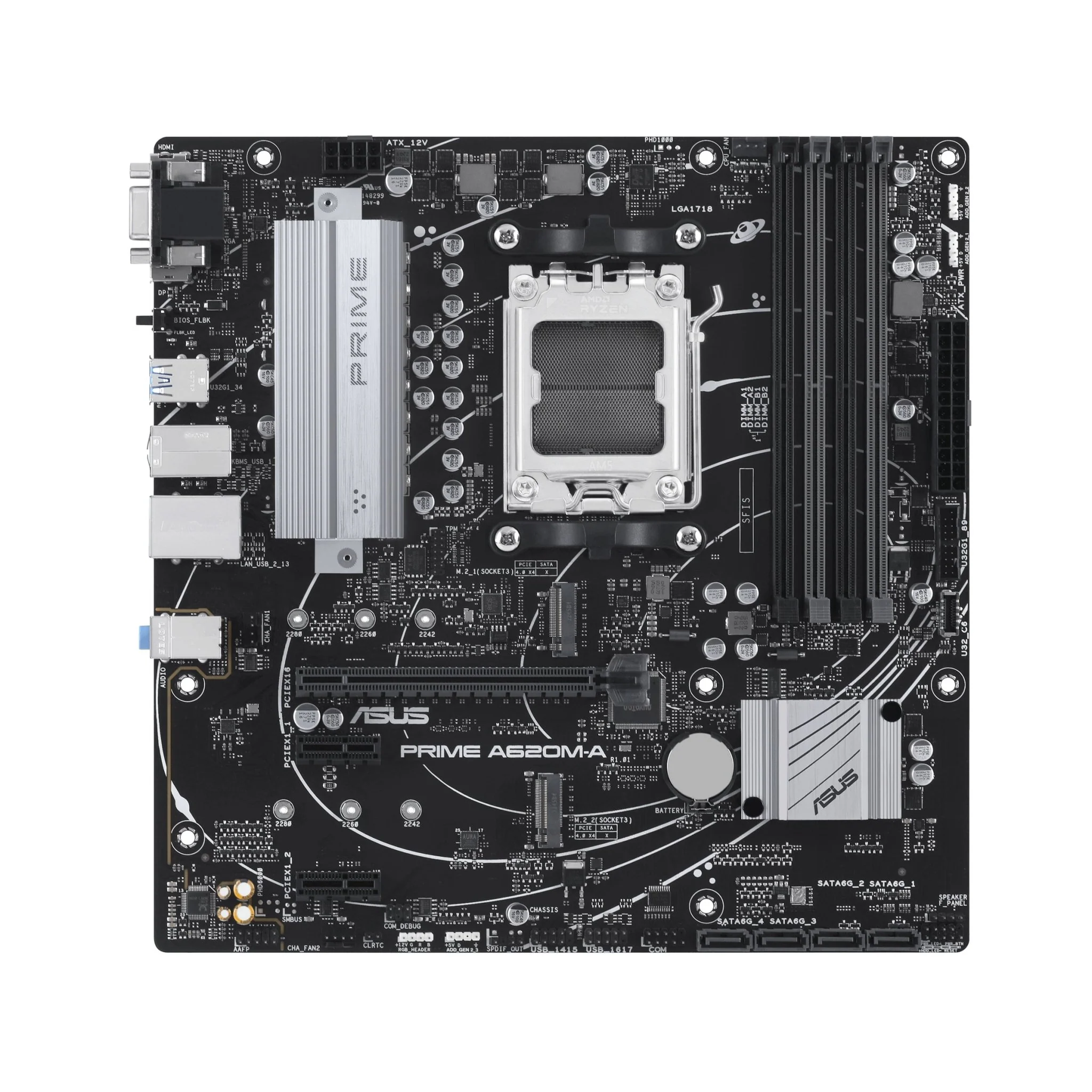 ASUS PRIME A620M-A-CSM (mATX. A620. AM5. DDR5) - Bundkort