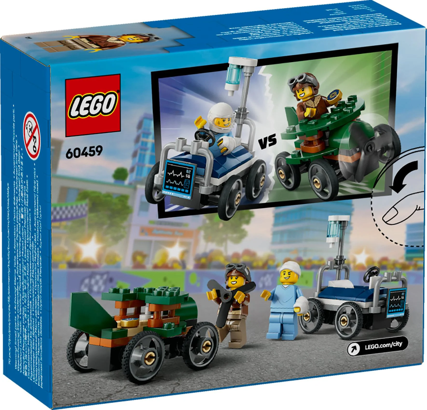 LEGO 60459 City Airplane vs. Hospital Bed
