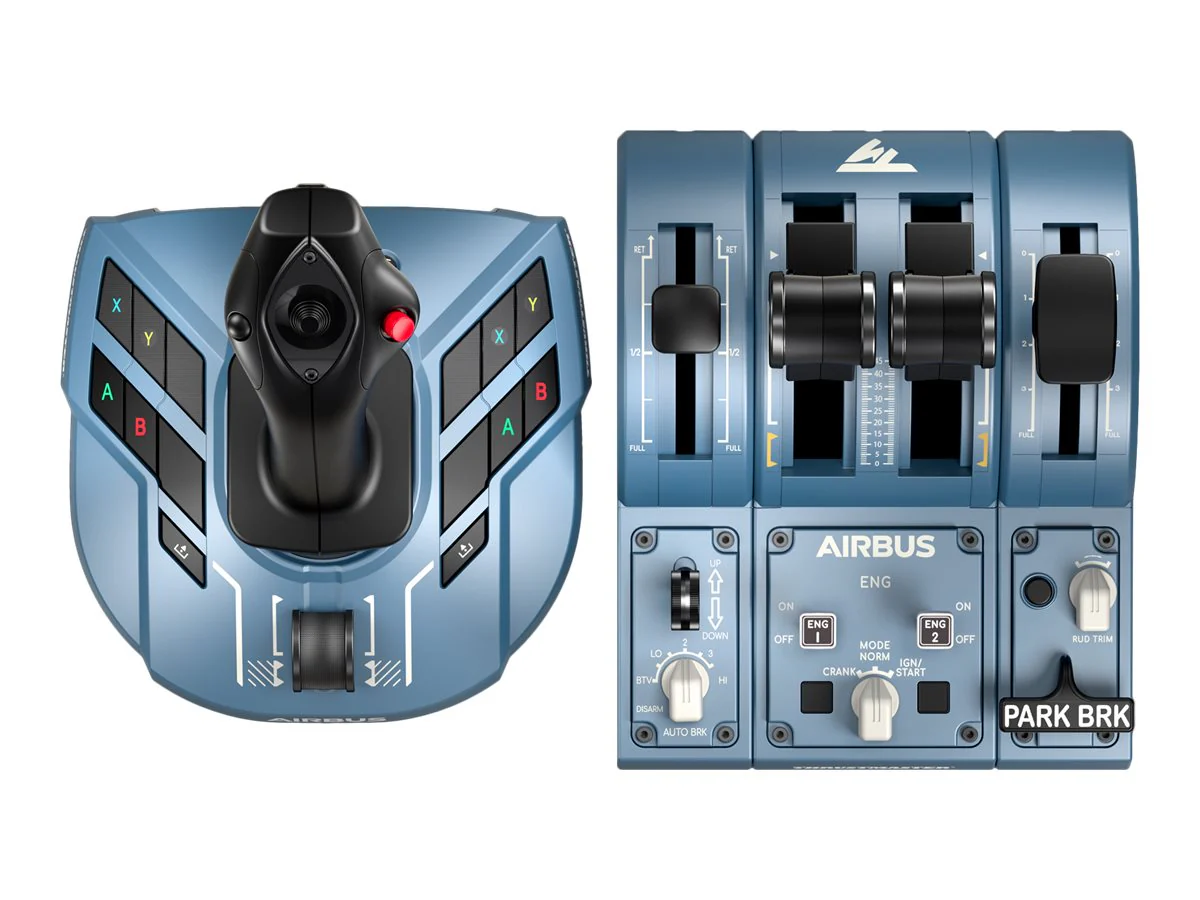 ThrustMaster TCA Captain Pack X Airbus Edition Joystick und Gaspedal