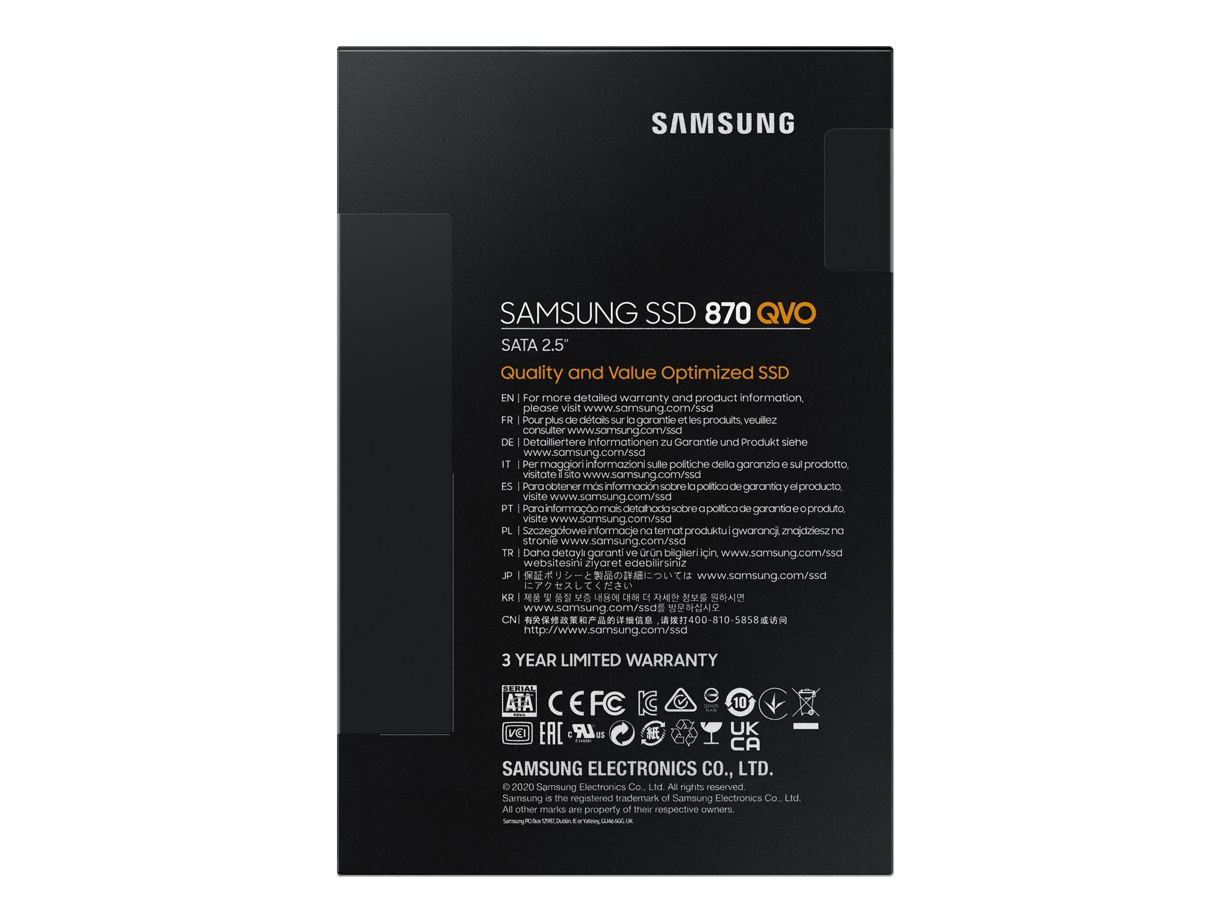 Samsung 870 QVO SSD MZ-77Q2T0BW 2 TB 2.5 SATA-600