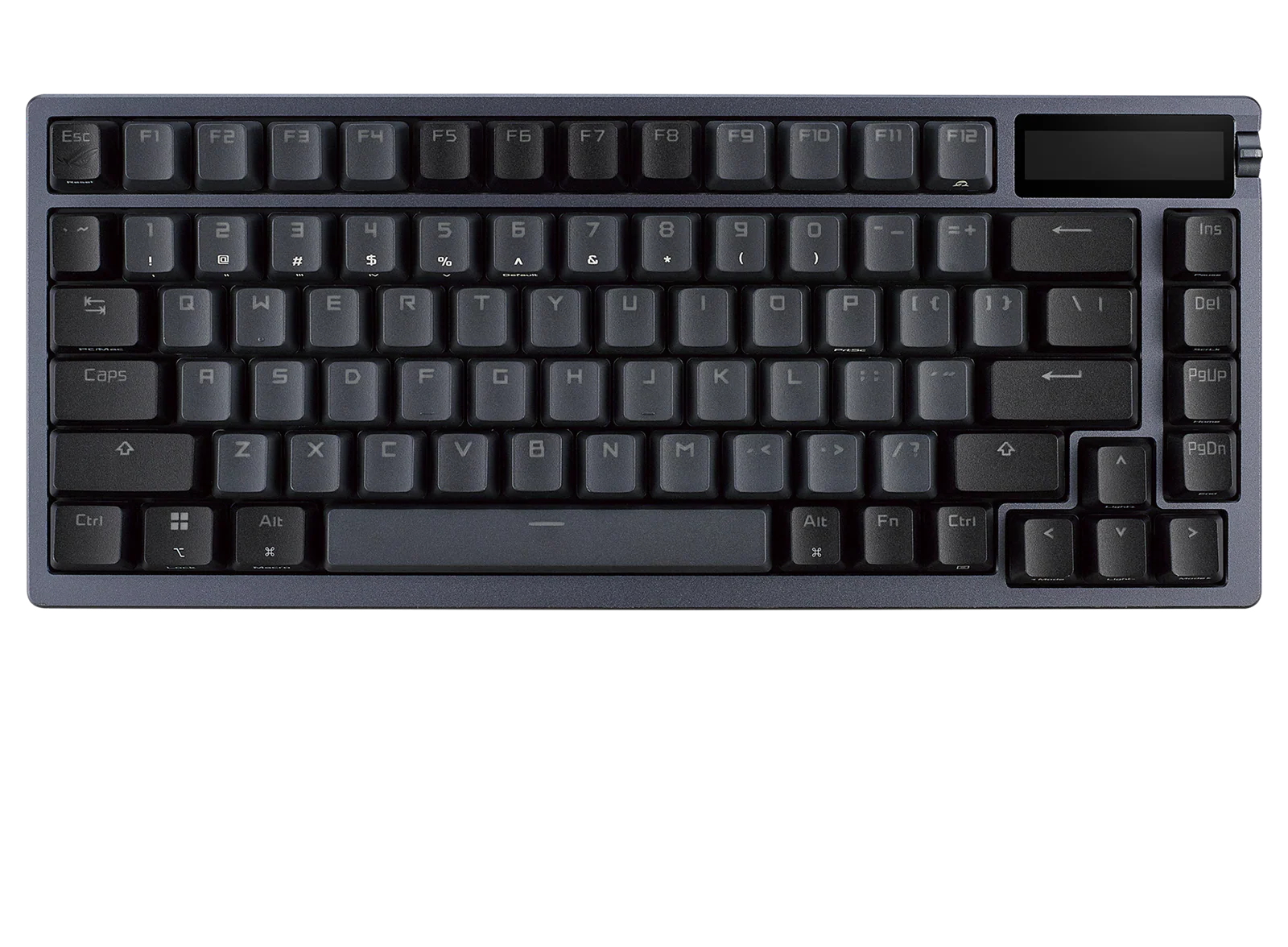 ASUS ROG AZOTH 75 % kabellose DIY-RGB-Gaming-Tastatur. rote NX-Schalter. OLED-Display. PBT-Taste