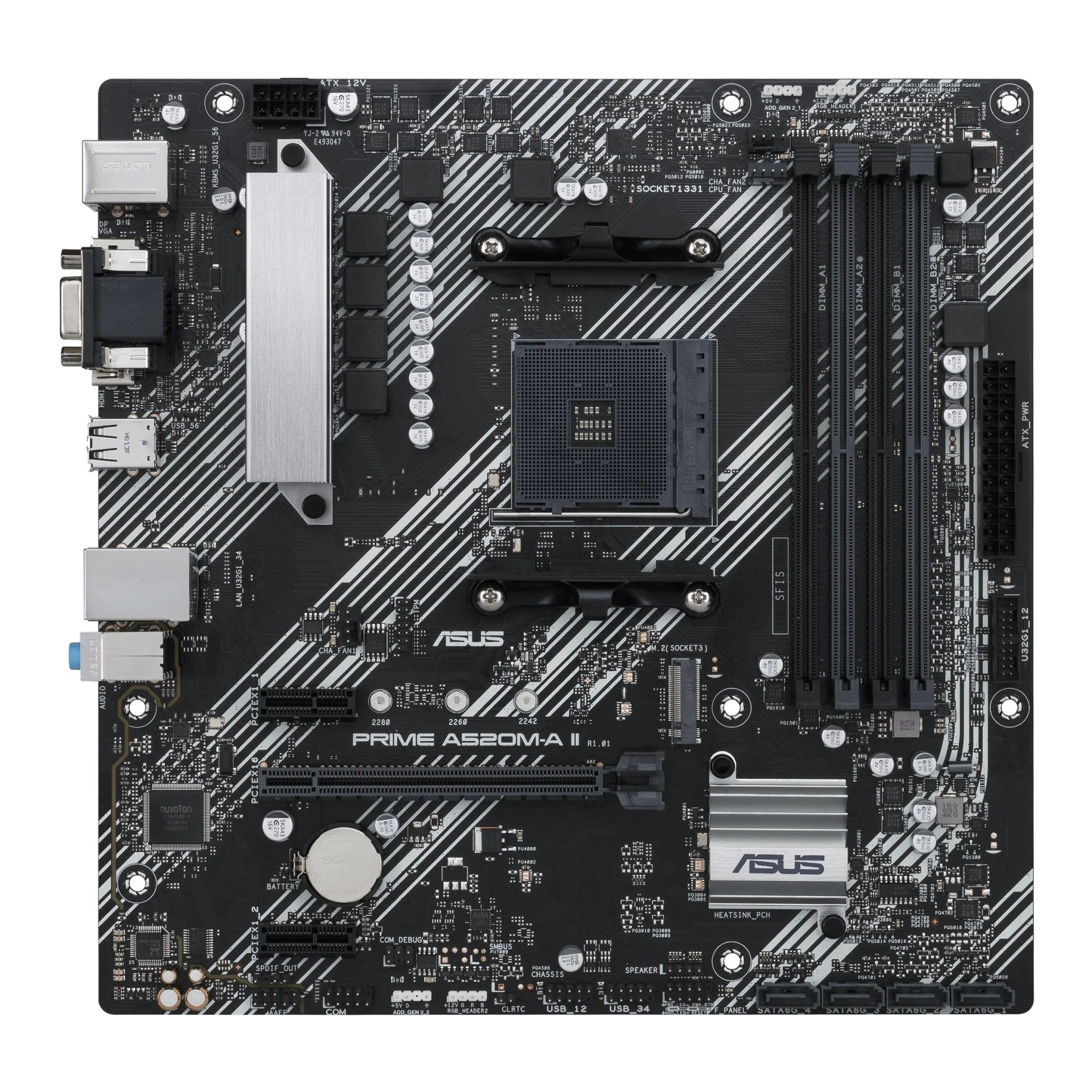 ASUS PRIME A520M-A II (mATX. A520. AM4) - Bundkort