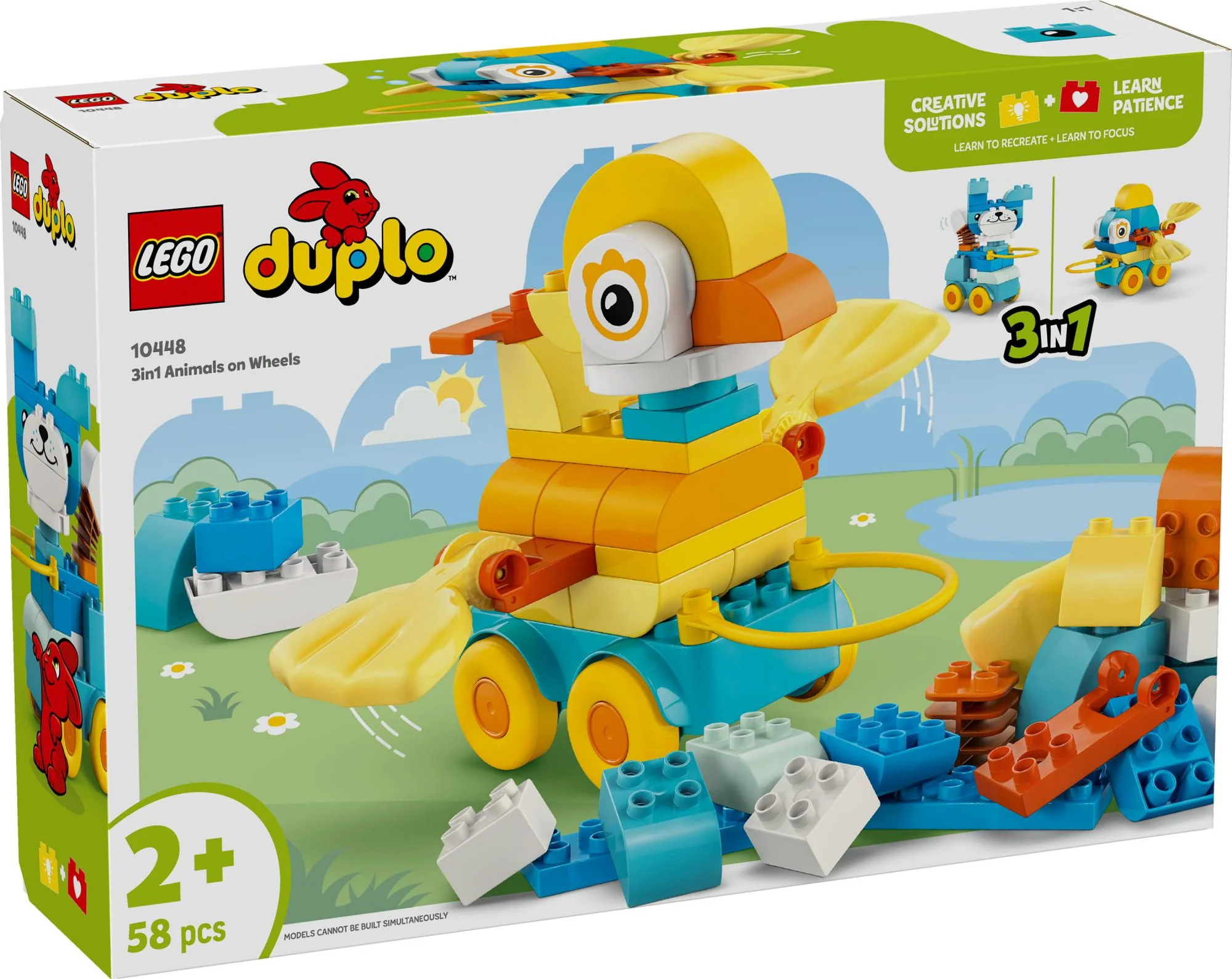 LEGO 10448 DUPLO Town Animals on Wheels 3-in-1 Set