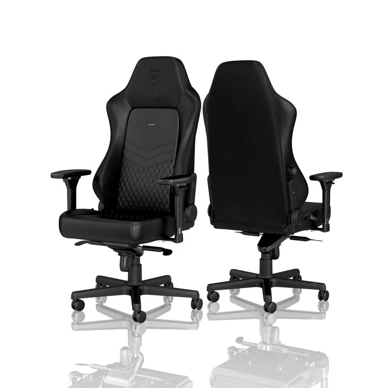 noblechairs HERO Echtleder Schwarz