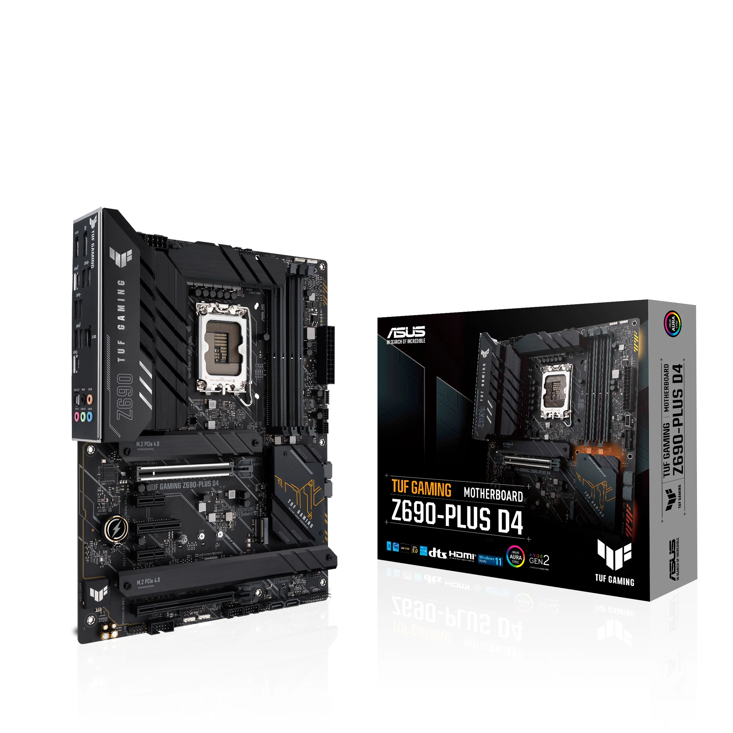 ASUS TUF GAMING Z690-PLUS D4 (ATX. Z690. LGA 1700. DDR4)