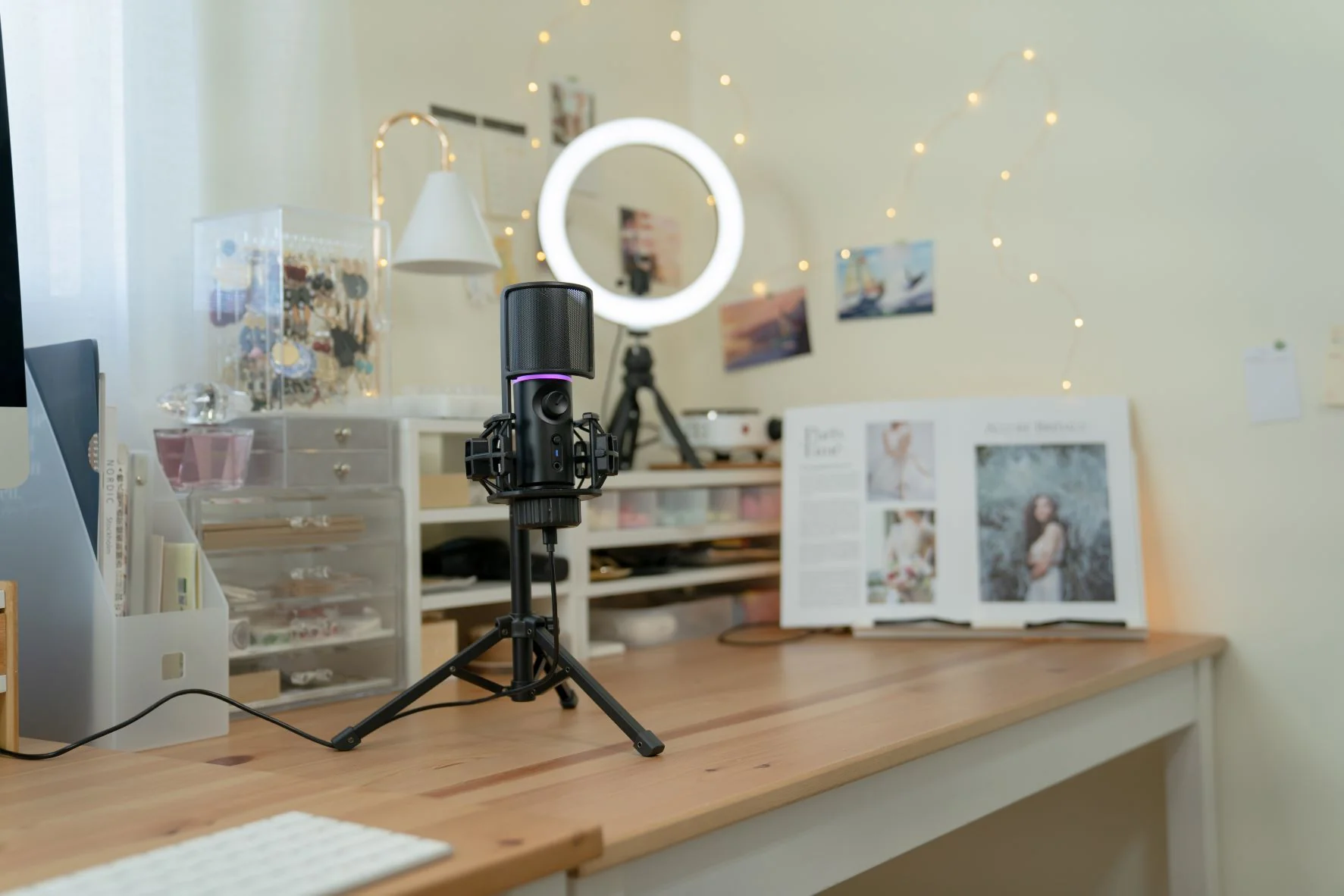 Streamplify MIC RGB Stativmikrofon – Schwarz