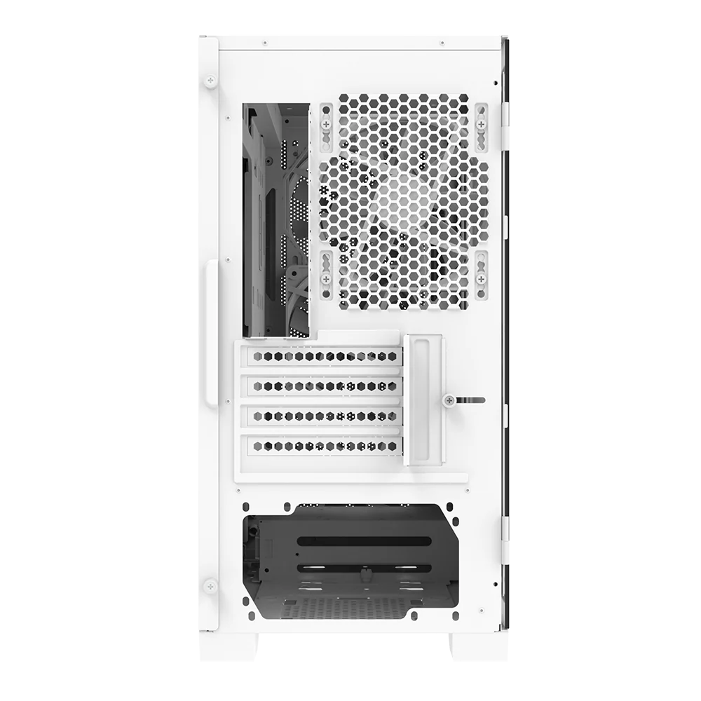 Montech Air 100 ARGB Weiß – Micro ATX. gehärtetes Glas. 4x ARGB-Lüfter im Lieferumfang enthalten