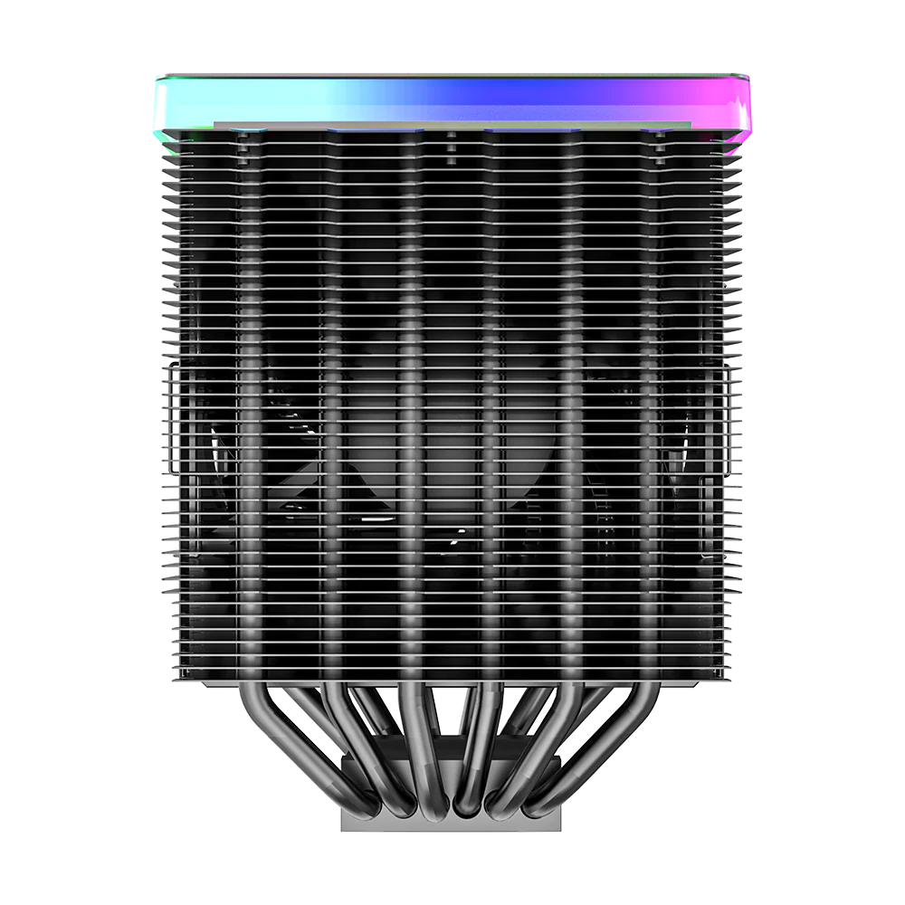 Montech Metal DT24 Premium – CPU-Kühler. obere ARGB-Abdeckung. 2x 120-mm-PWM-Lüfter. LGA1700 + AM5-Unterstützung. 270 W TDP