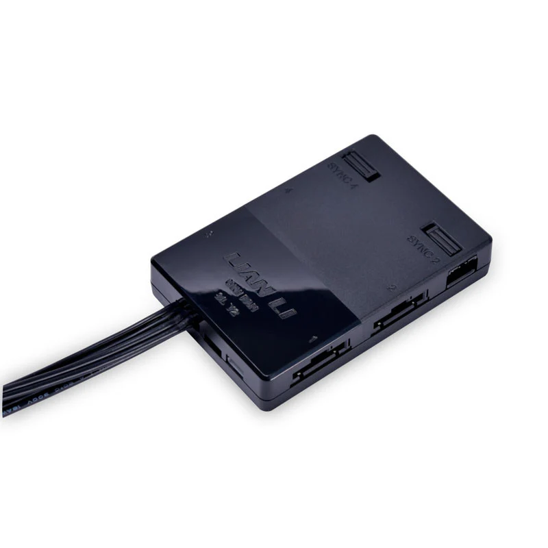 Lian Li UNI FAN SL V2 120 RGB-PWM-Lüfter. 3er-Pack. Schwarz – 120 mm. 28 mm Rahmen