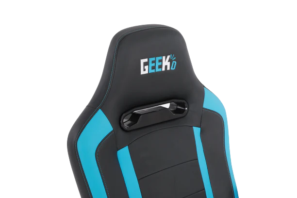 Geekd Raid Gaming-Stuhl Schwarz/Blau – PU-Leder – Bis zu 150 kg