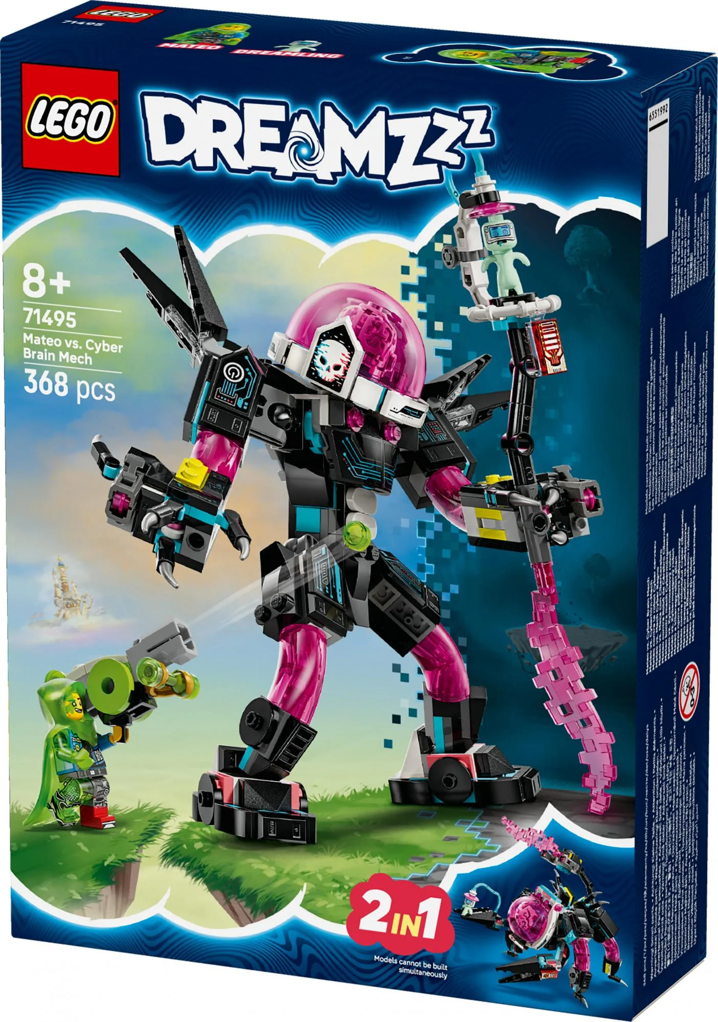 LEGO 71495 DREAMZzz Mateo vs. Cyberbrain Mech
