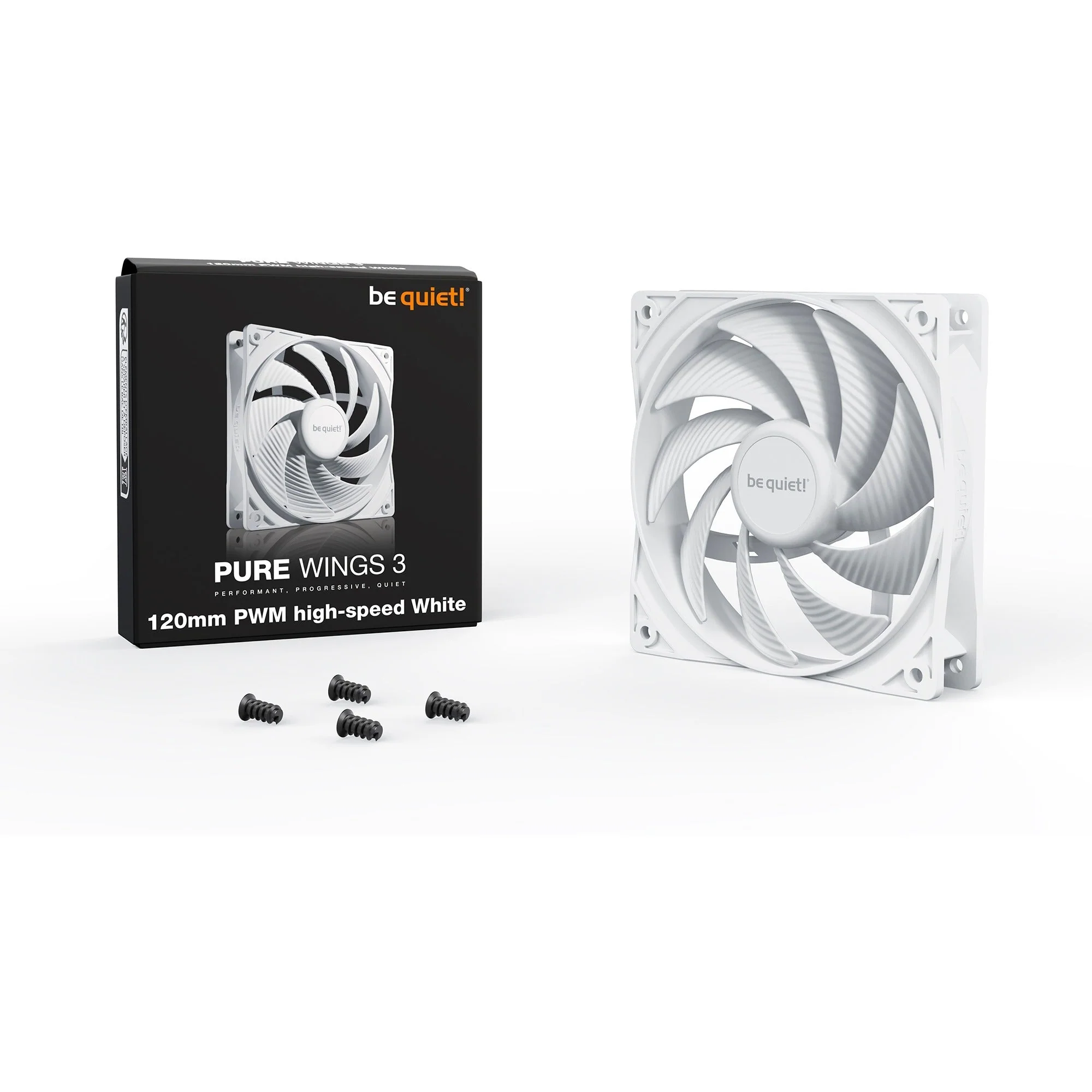 be quiet! Pure Wings 3 120mm PWM high-speed. case fan (white)