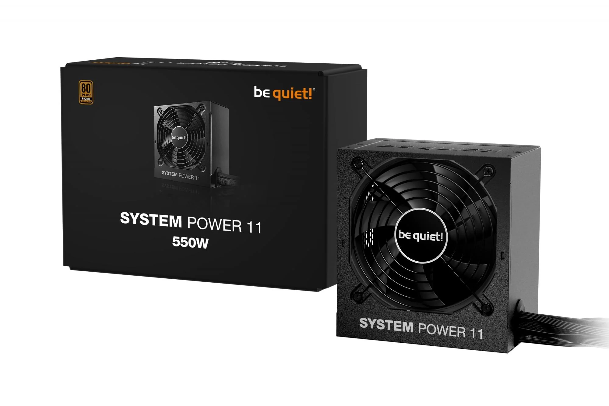 Be quiet System Power 11 550W ATX3.1 (black. 1x 12-pin high power GPU. 2x PCIe. 550 watts)