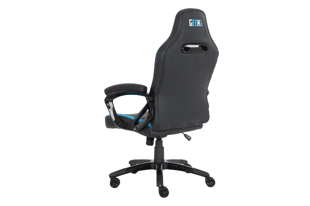 Geekd Raid Gaming-Stuhl Schwarz/Blau – PU-Leder – Bis zu 150 kg