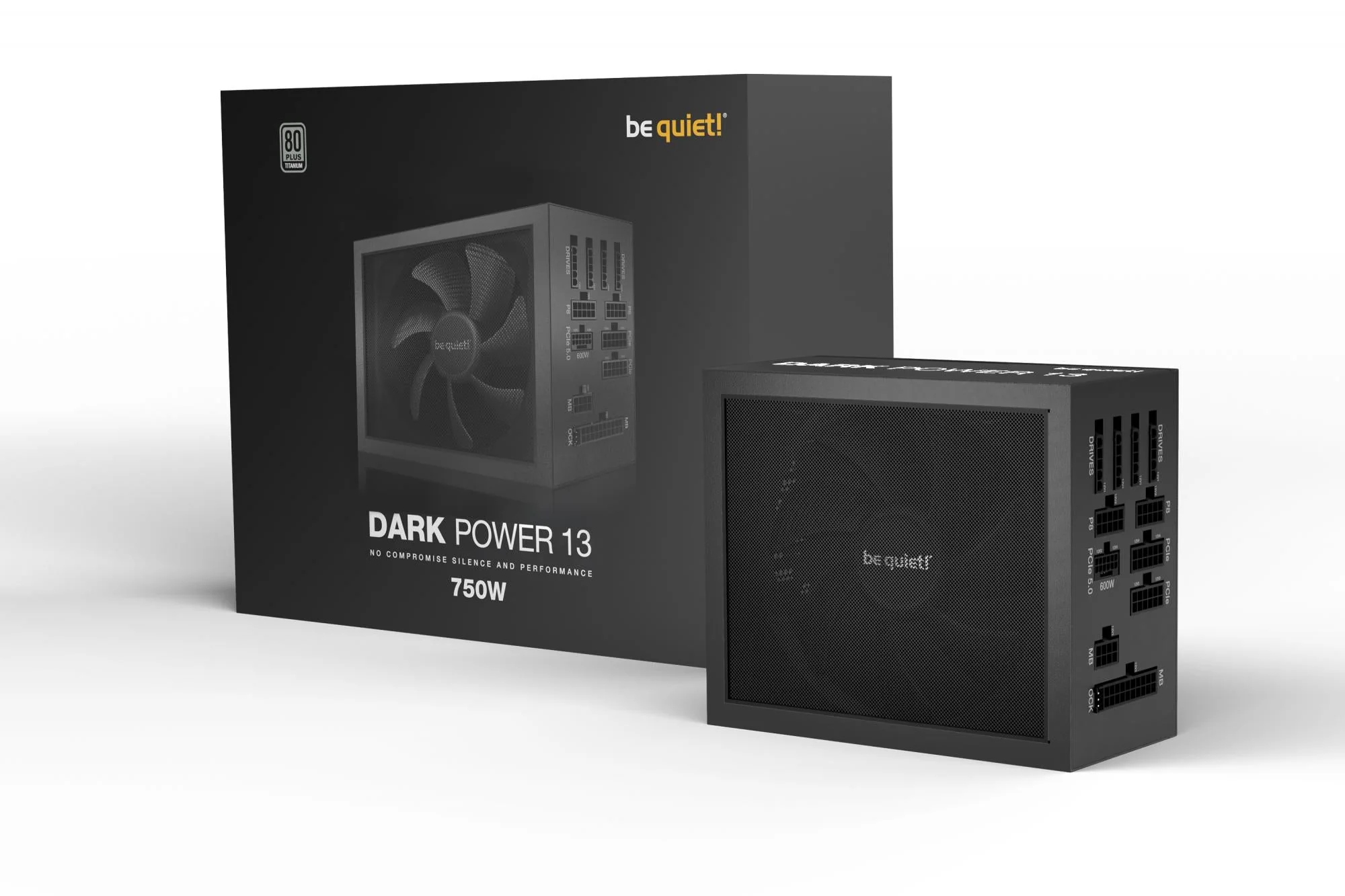 be quiet! Dark Power 13 750W. PC power supply (black. 5x PCIe. cable management. 750 watts)