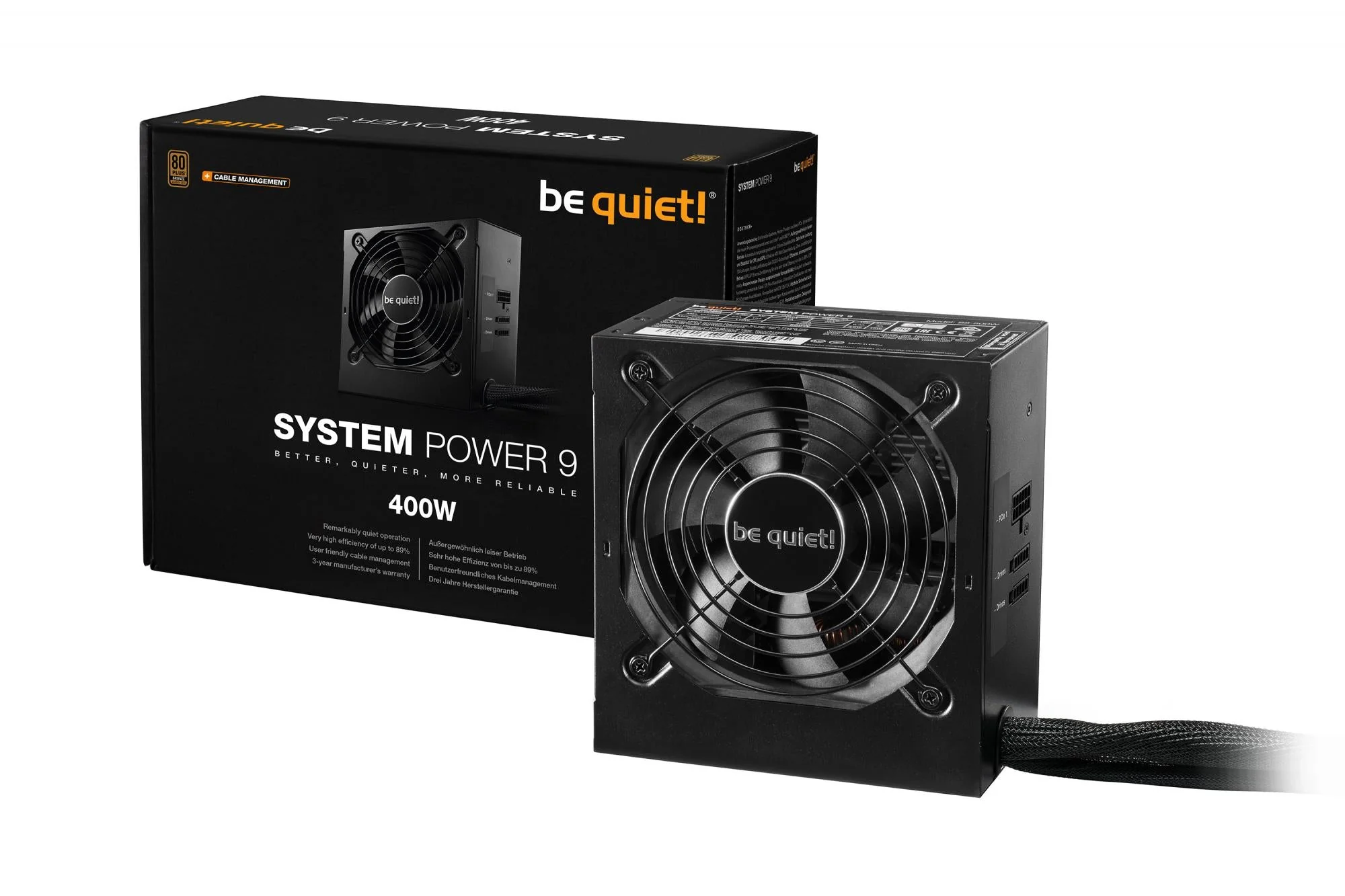 be quietI System Power 9 CM 400W ATX24