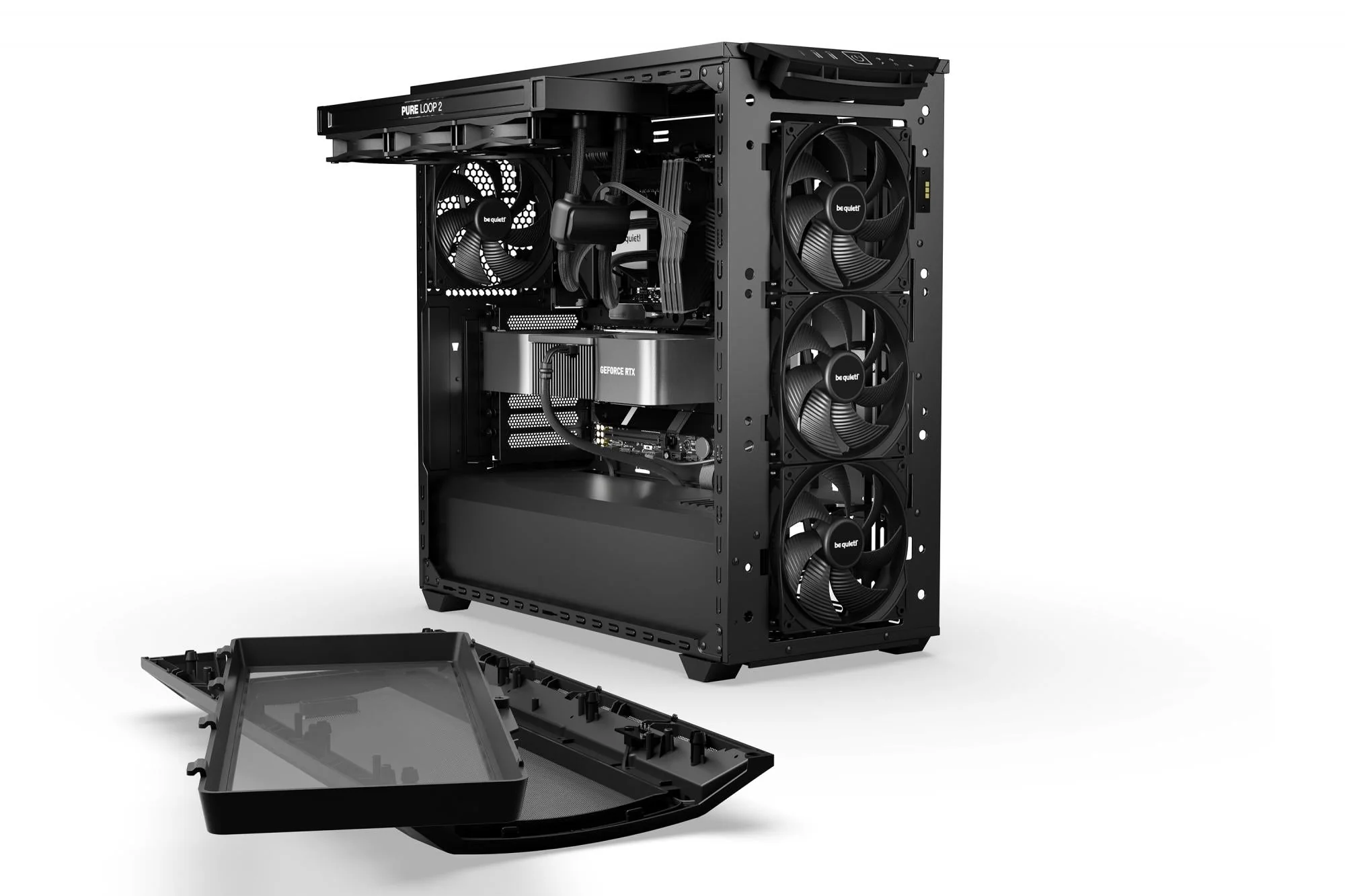 be quiet! SHADOW BASE 800 DX. tower case (black. tempered glass)
