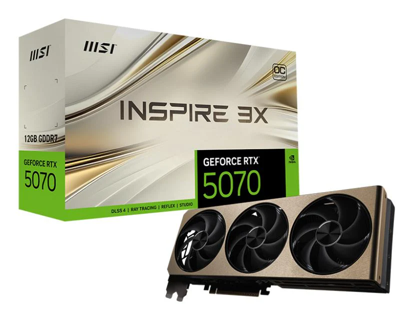 MSI GeForce RTX 5070 12G INSPIRE 3X OC