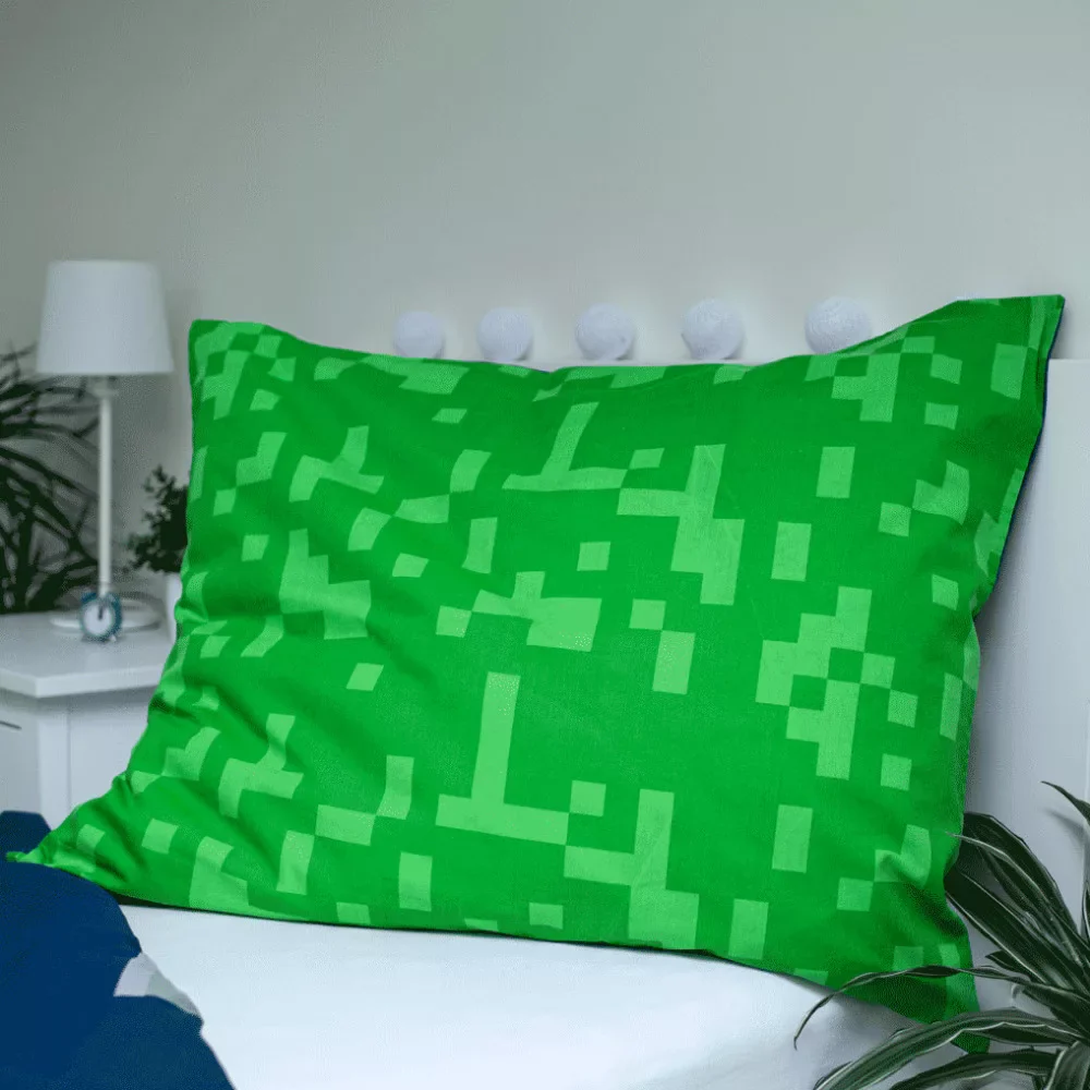 Minecraft Sssleep Tight sengetøjssæt 140×200 cm. 70×90 cm