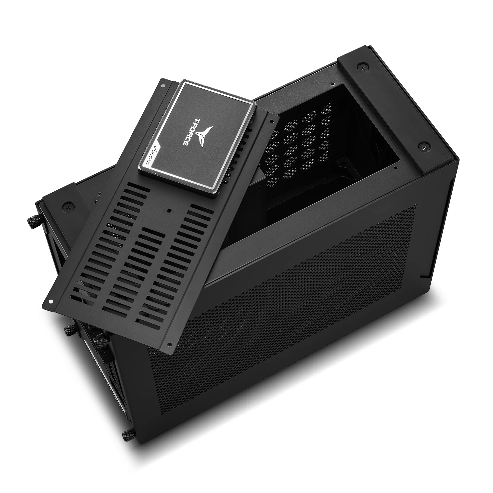 Lian Li A4-H2O X4. MINI-ITX. Schwarz. inklusive PCIE4.0-Riser-Kartenkabel