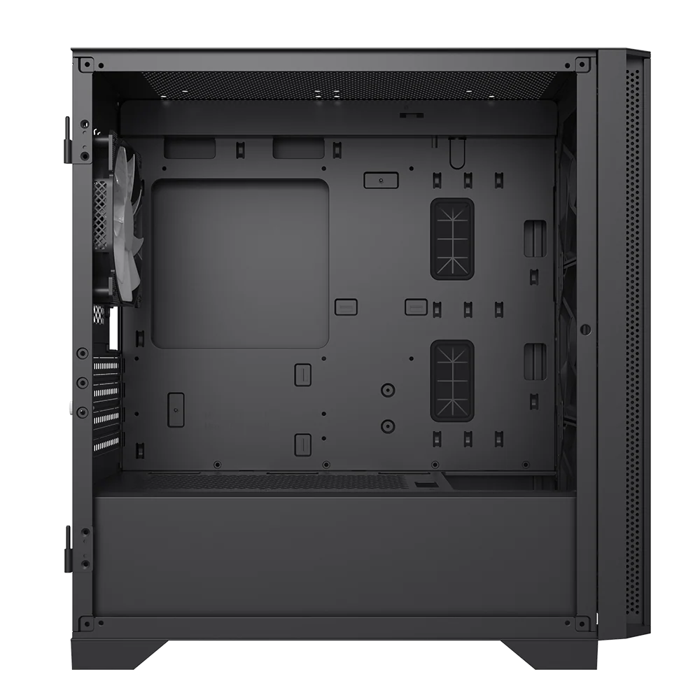 Montech Air 100 ARGB Schwarz – Micro ATX. gehärtetes Glas. 4x ARGB-Lüfter im Lieferumfang enthalten