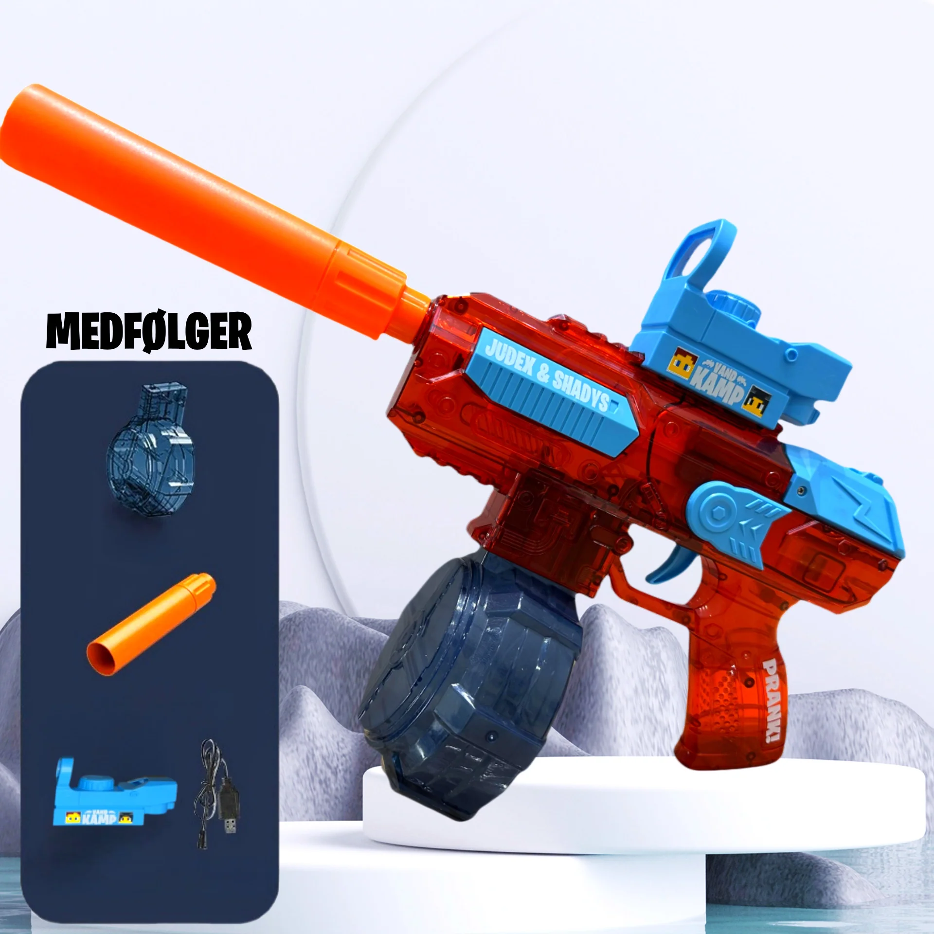 Judex x Shadys - SMG Vandpistol - Elektrisk