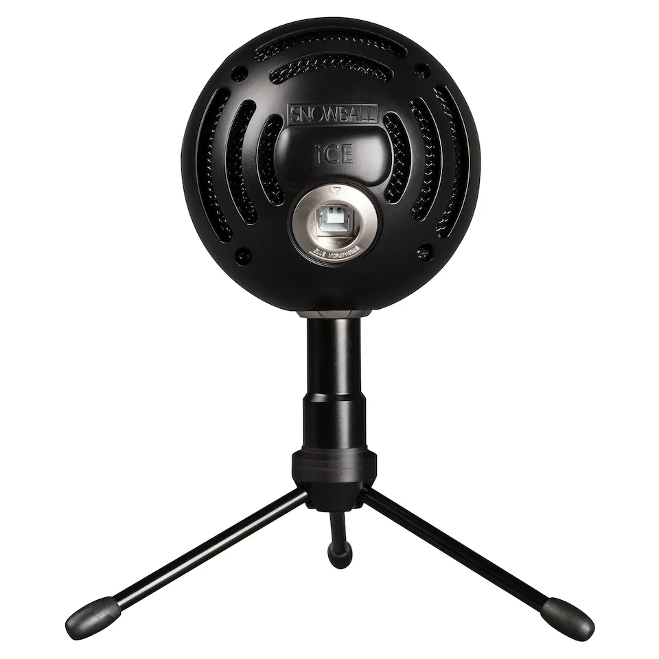 Blau - Mikrofon Schneeball ICE Schwarz