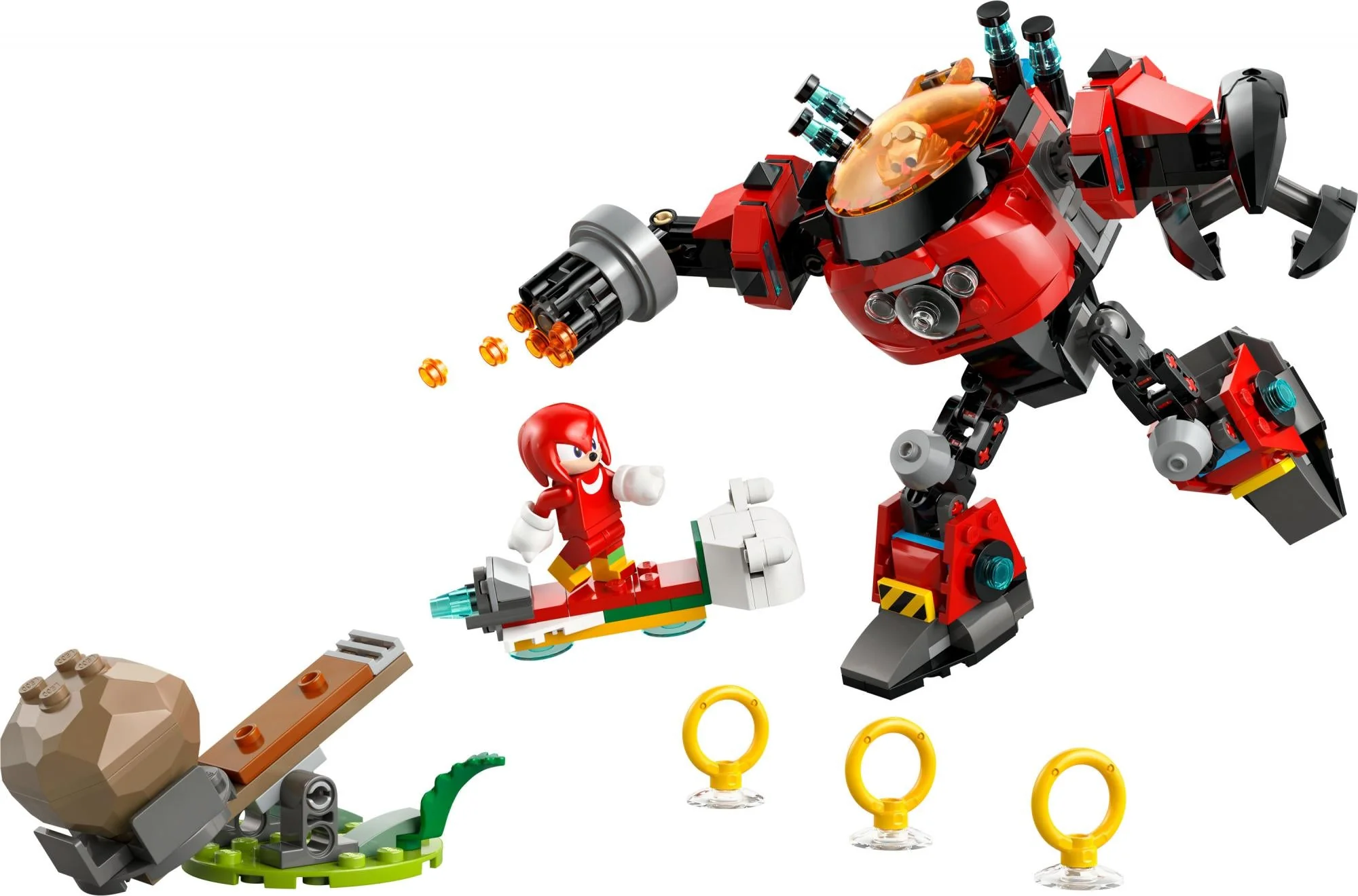 LEGO - Sonic - Knuckles vs. Dr. Eggman Egg Crusher Mech (77005)
