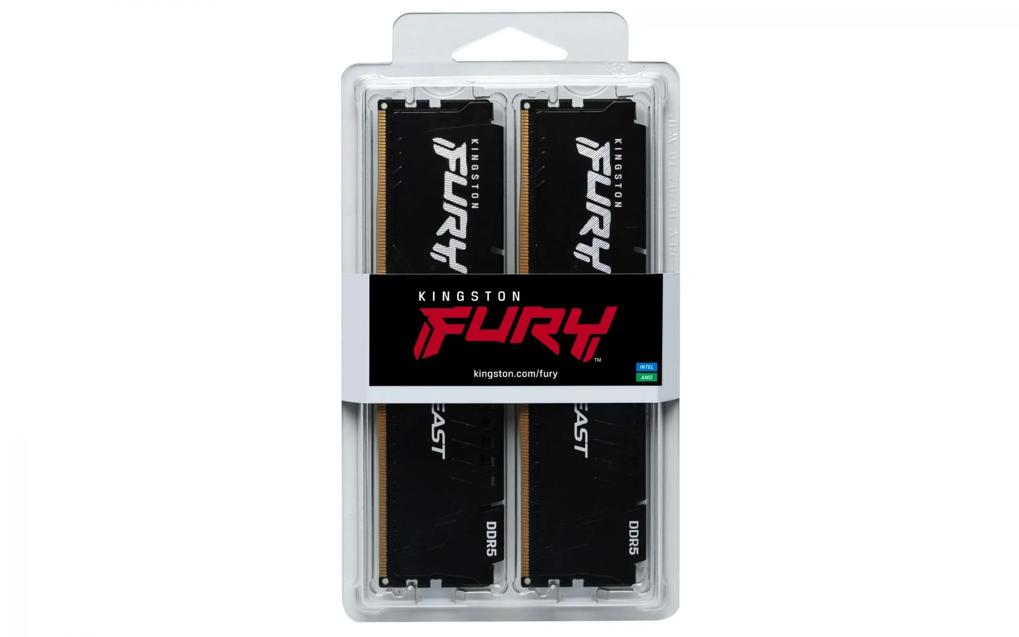 Kingston FURY Beast DDR5 SDRAM 64GB kit 6000MHz CL30  On-die ECC DIMM 288-PIN