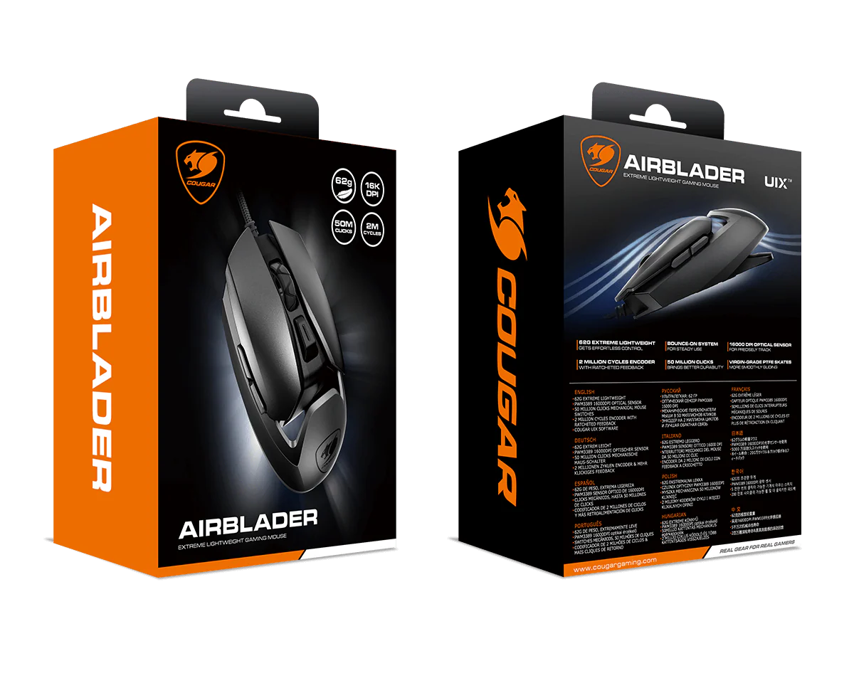 Cougar Airblader Ultraleichte Gaming-Maus