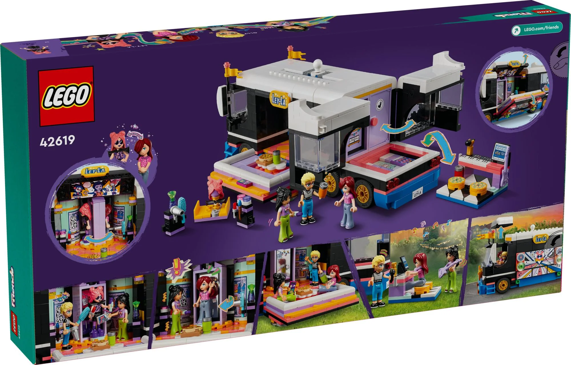 LEGO 42619 Friends Pop Star Tour Bus