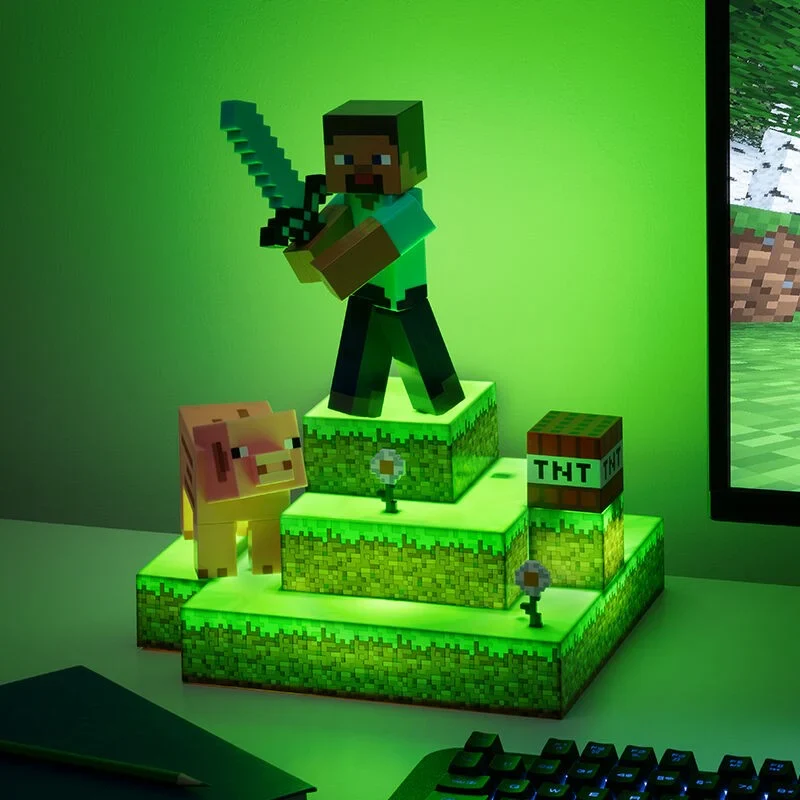 Minecraft Steve Diamantlampe – 30 cm