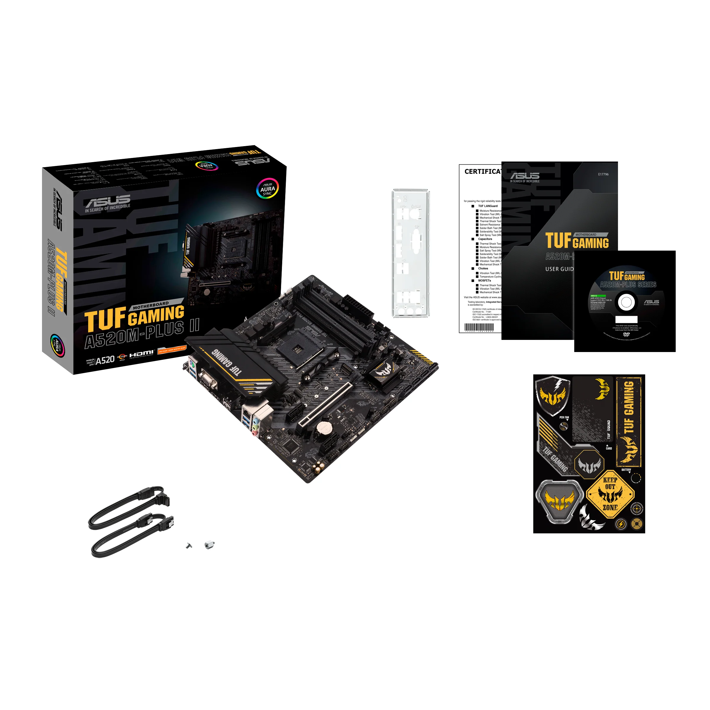 ASUS TUF GAMING A520M-PLUS II (mATX. A520. AM4)