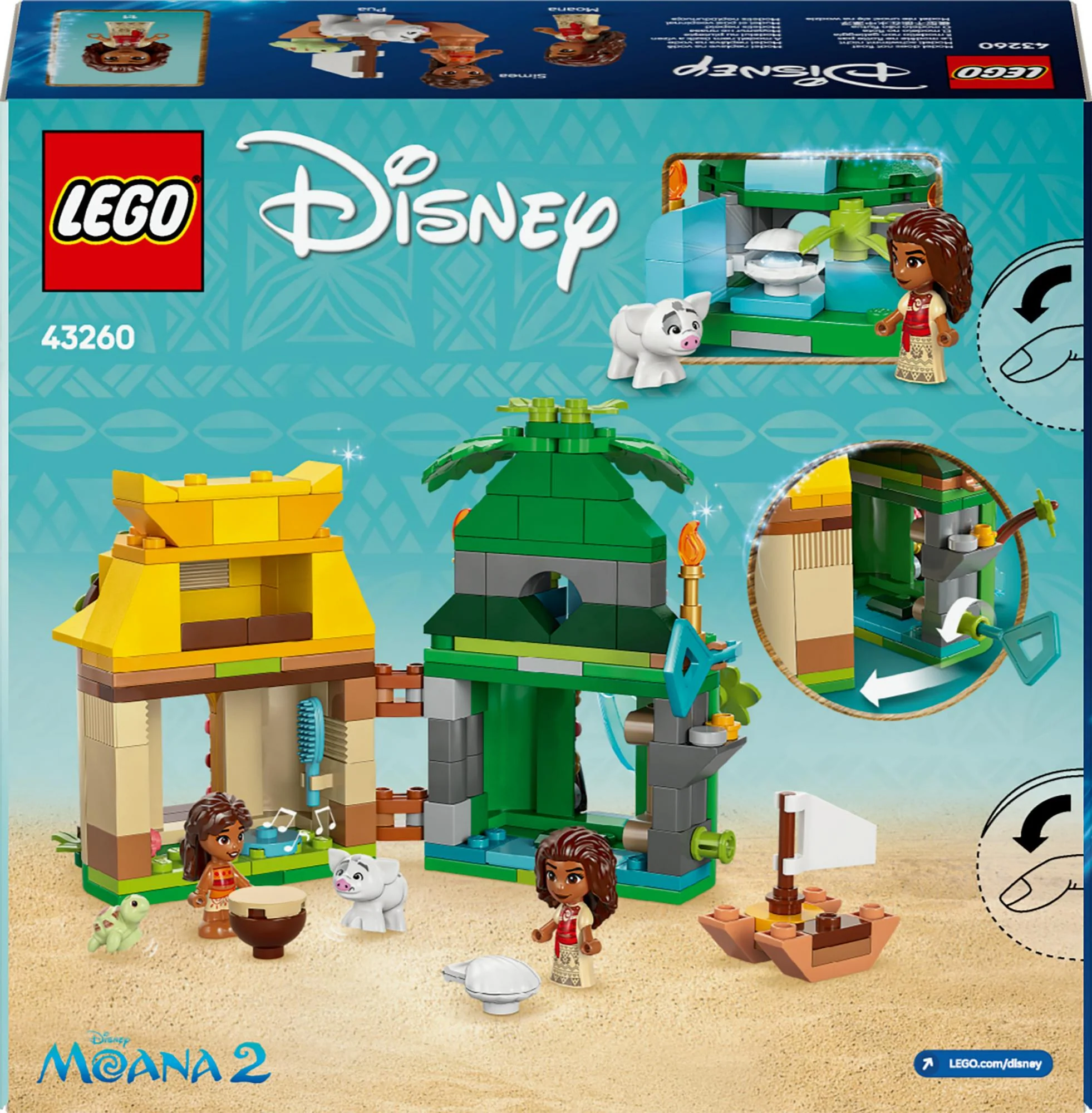LEGO 43260 Disney Princess Vaiana's Island Fun