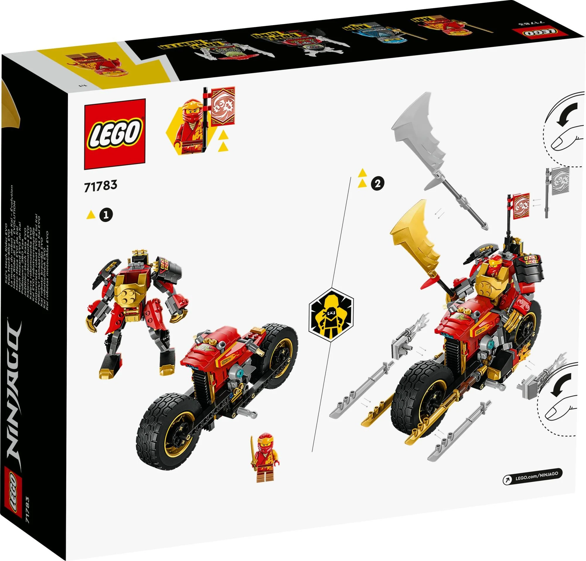LEGO 71783 Ninjago Kais Mech Bike EVO