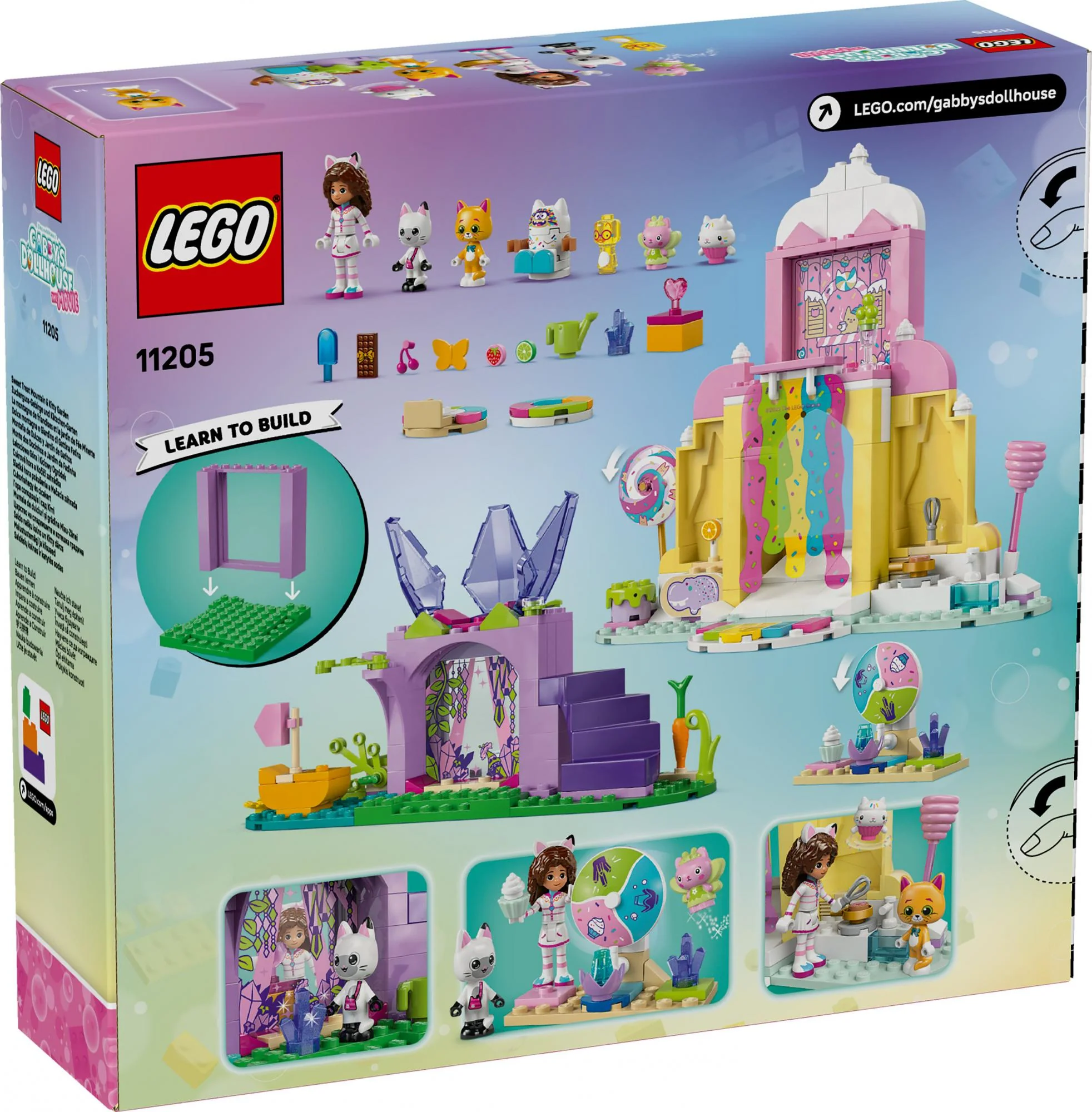 LEGO - Gabby's Dollhouse - Sweet Treat Mountain & Kitty Garden (11205)