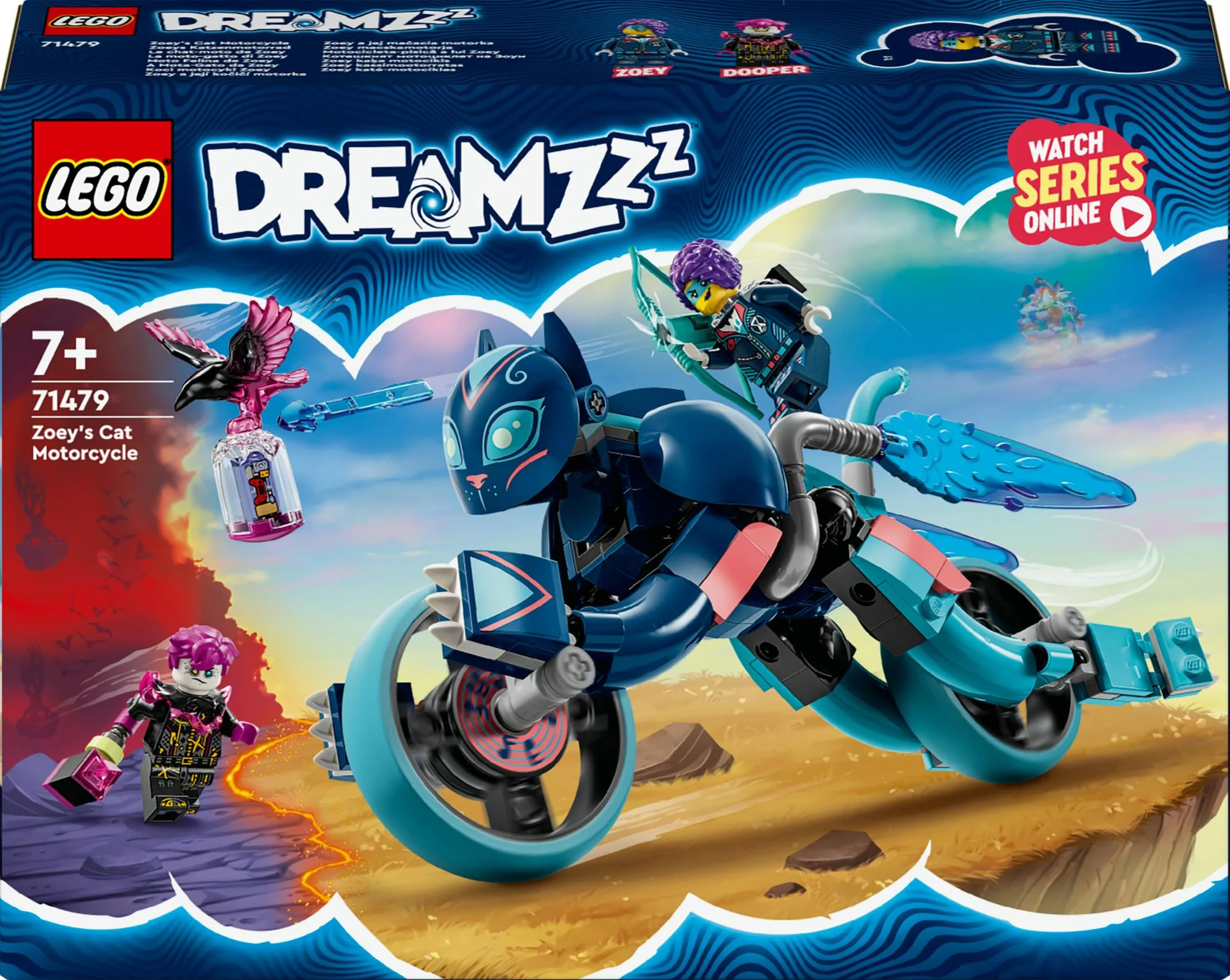 LEGO 71479 DREAMZzz Zoey's Cat Motorcycle