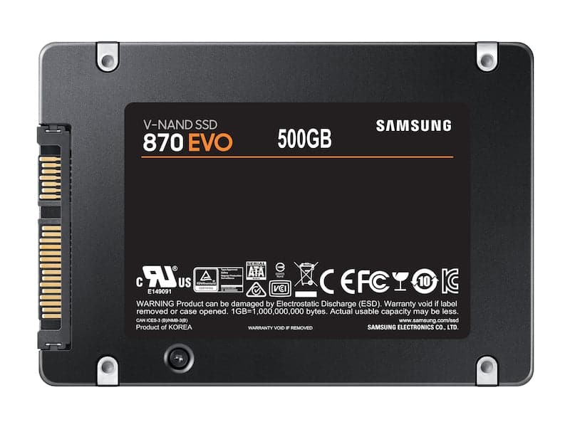 Samsung 870 EVO SSD MZ-77E500B 500 GB 2.5 SATA-600