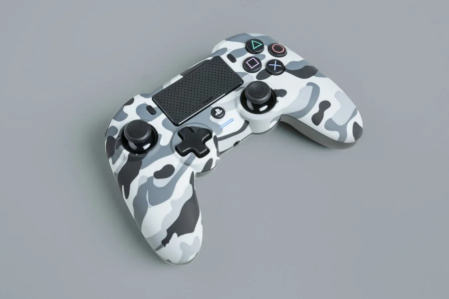 Nacon Trådløs Dualshock 4 V2 Controller Asymmetric Camo Grå (PS4)