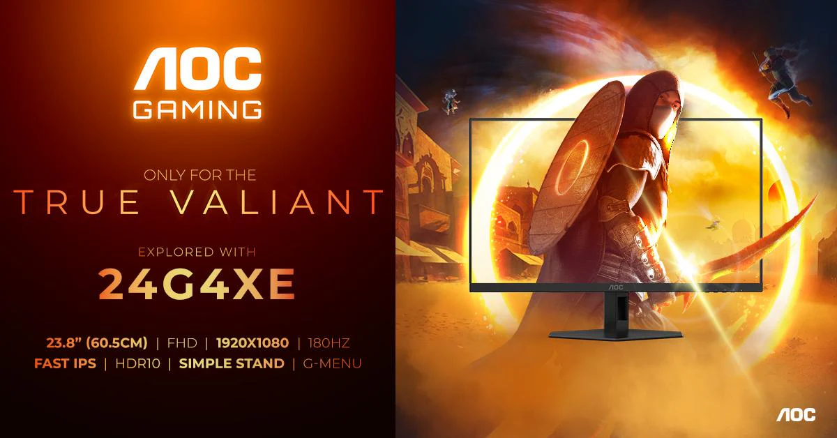 AOC 24G4XE 23.8 - Gamingskærm - 180Hz