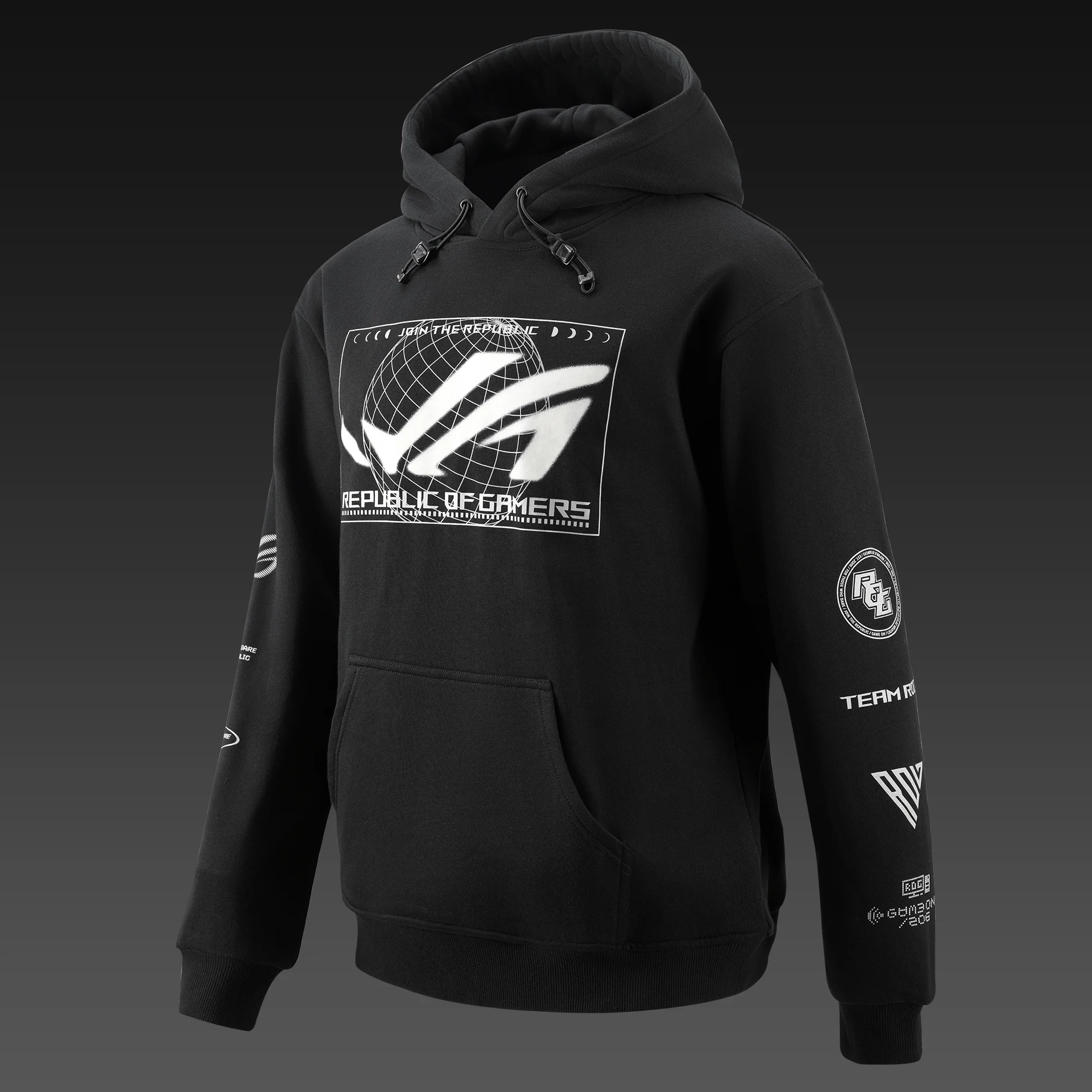 ASUS ROG COSMIC LIT HOODIE - Regular Fit - Sort