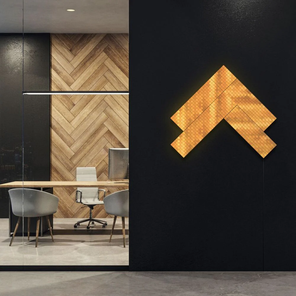 Twinkly Squares 3er-Pack Lichtpanel-Erweiterungspaket RGB – 16 x 16 cm 64 LED