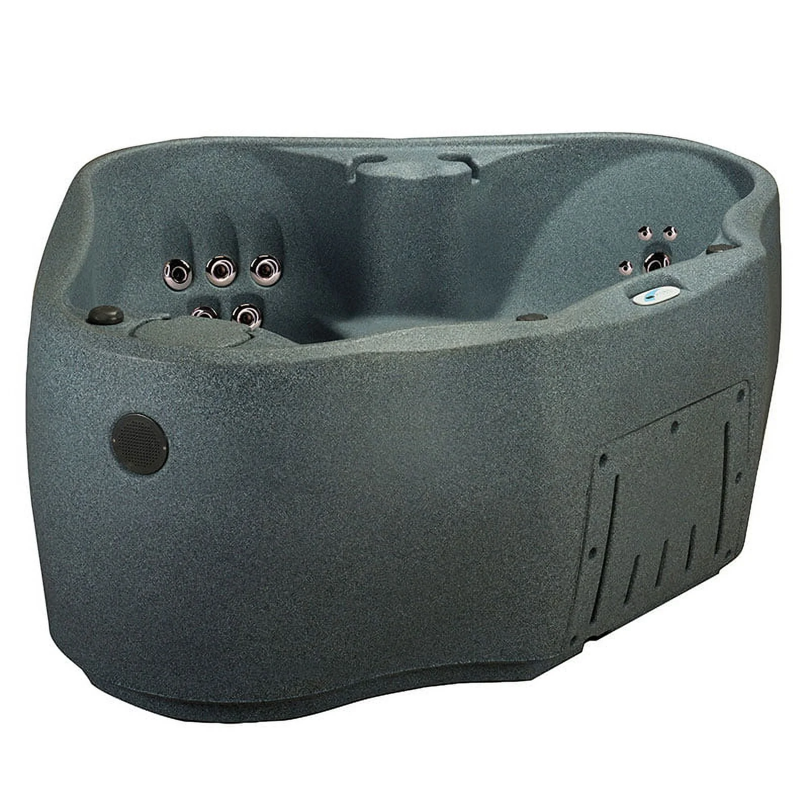 Aquarest Spas AR-300 Select 2-Person, 20-Jet, Plug-and-Play Hot Tub w/LED waterfall - Graystone