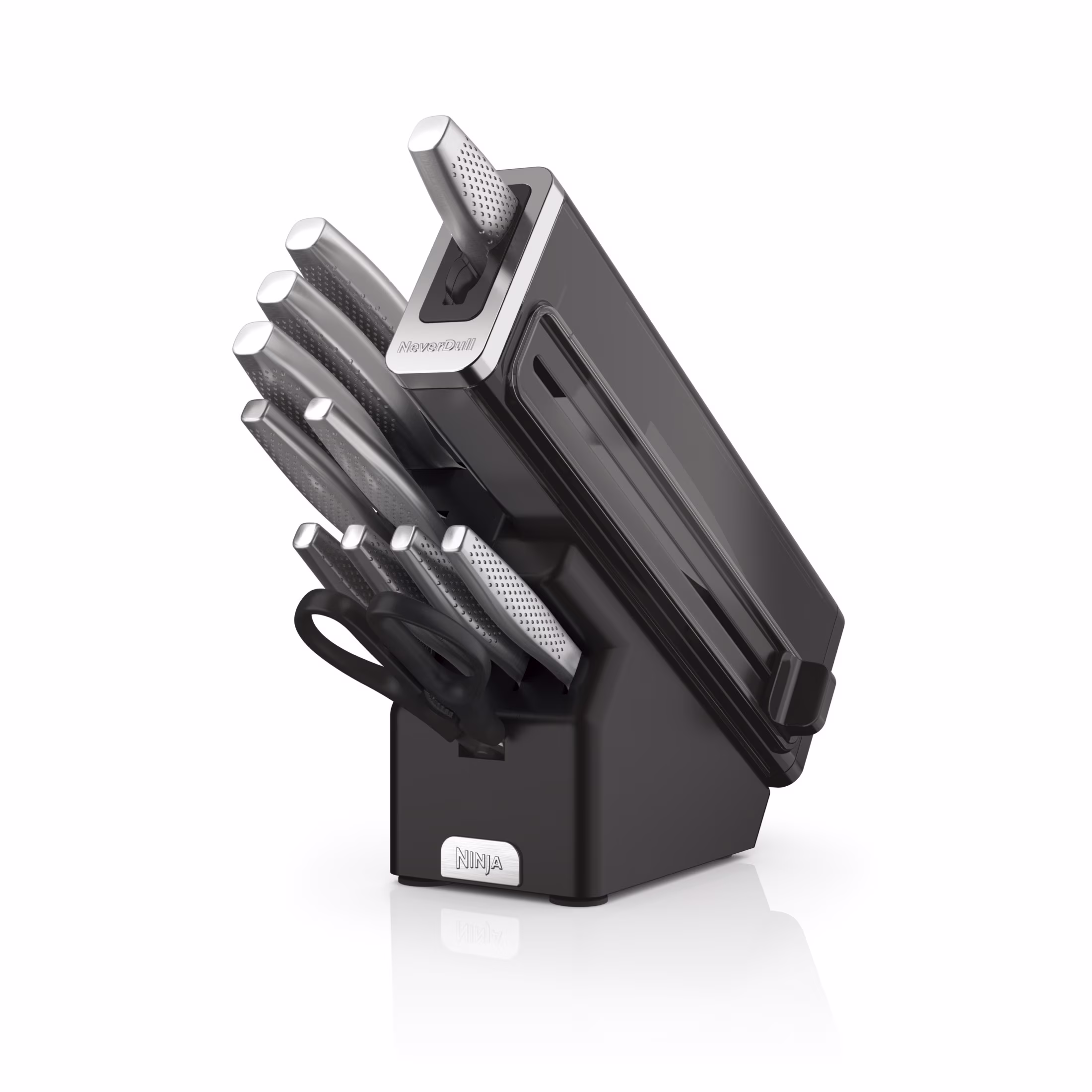 Ninja NeverDull Essential 12-Piece Stainless Steel Knife Set with Built-in Sharpener, K22012