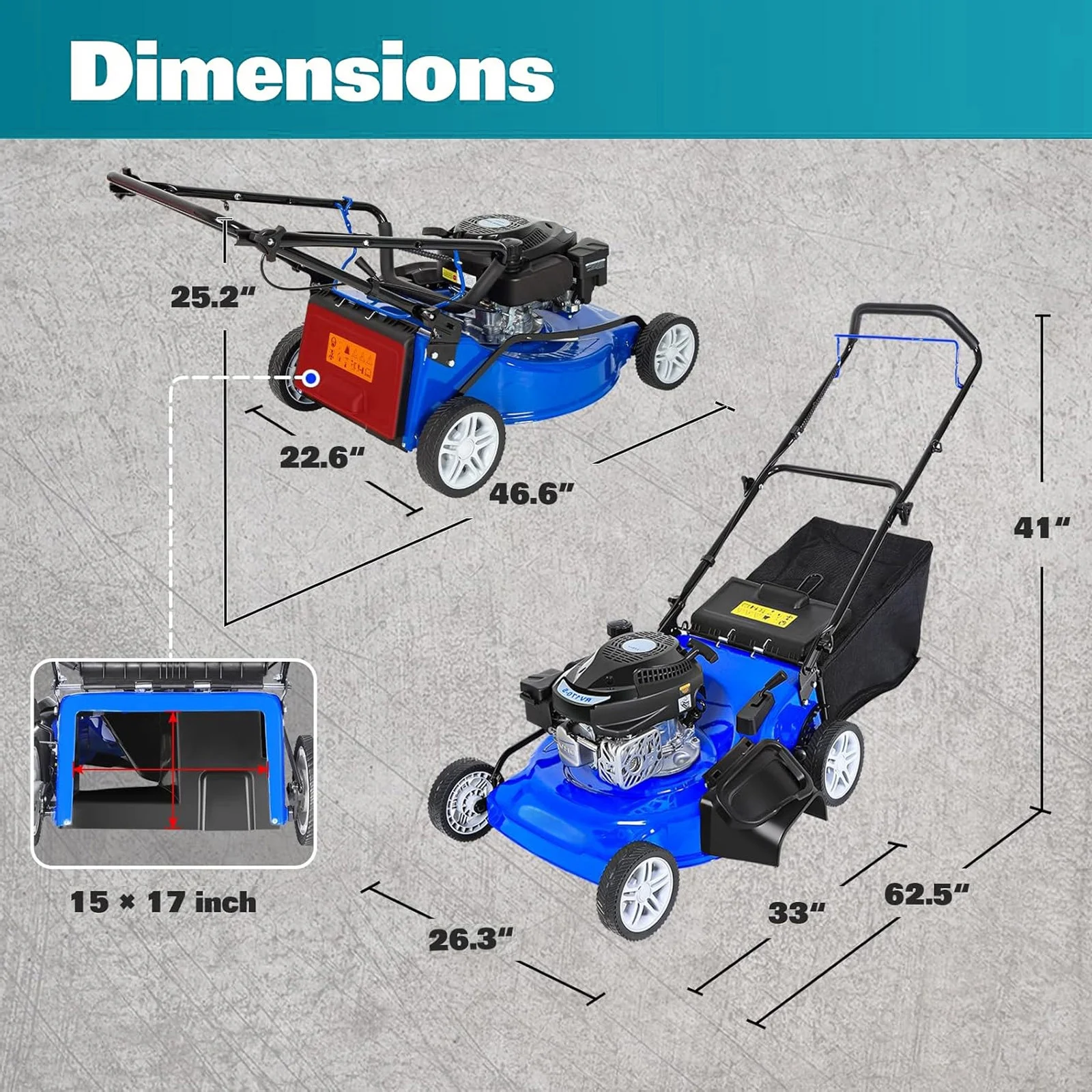 Hykolity Push Mower 21