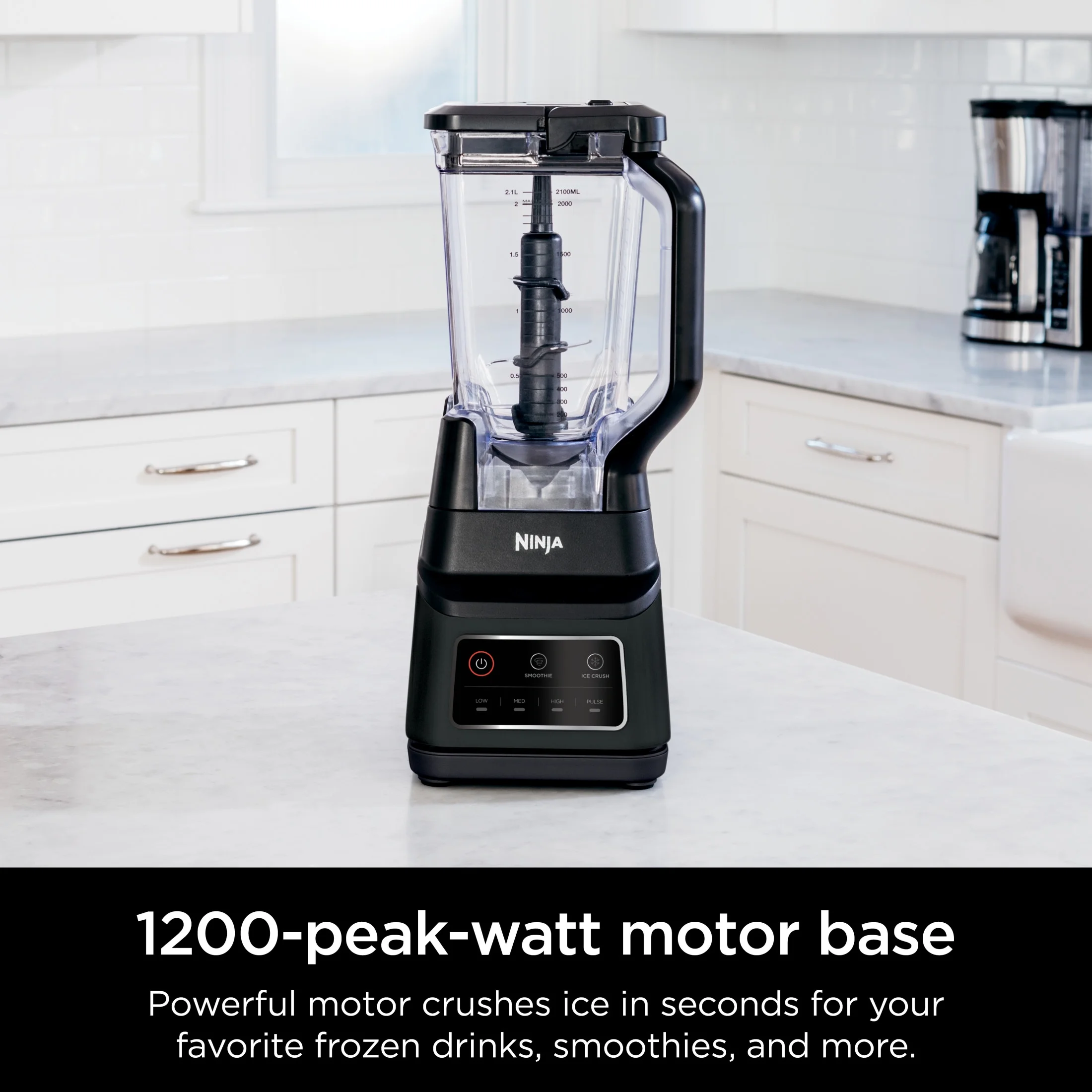 Ninja Professional Plus Blender, 2 Auto-IQ Programs for Smoothies, Frozen Drinks, 1200 W, 72 oz* Total Crushing Pitcher, Black, BN700