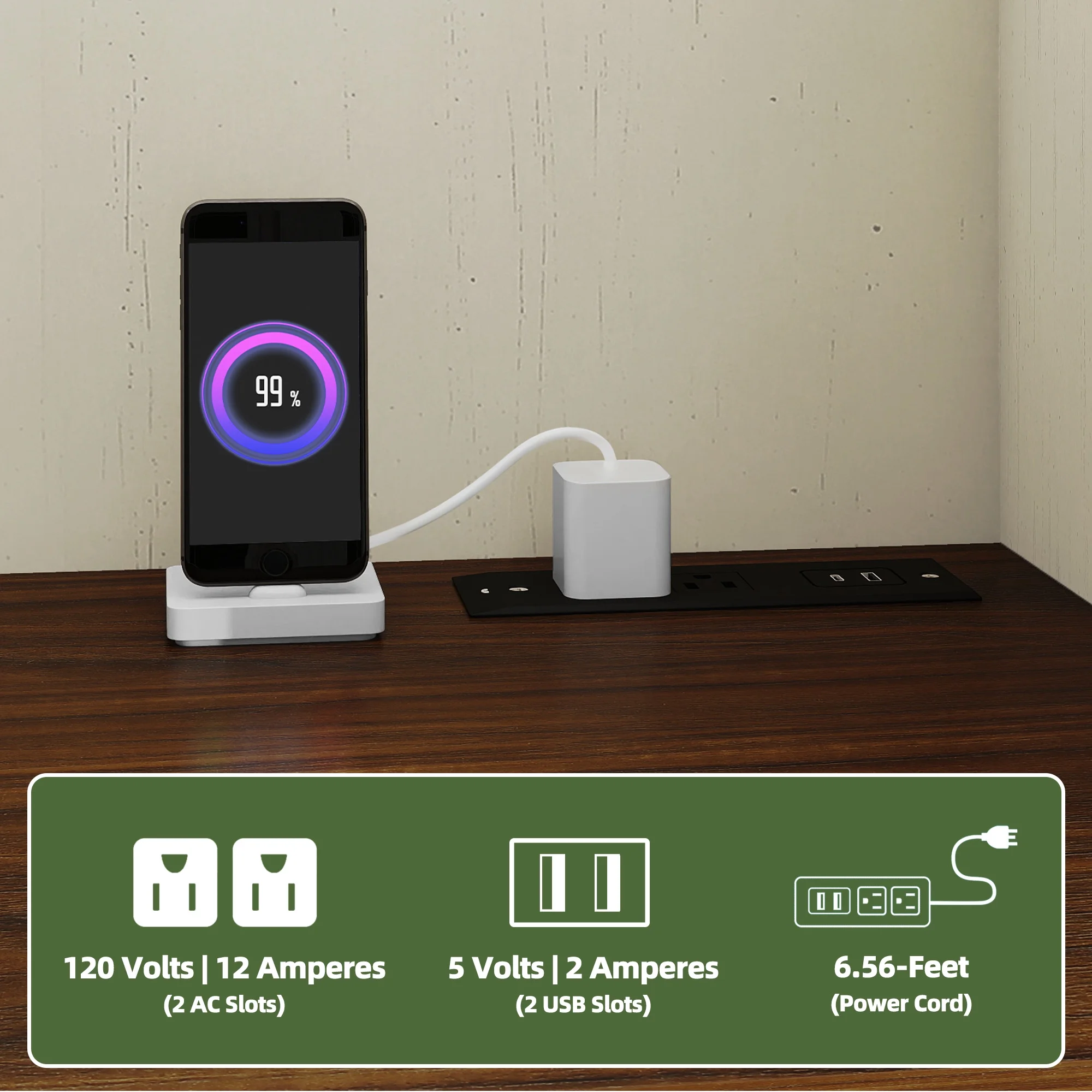 Uforic Kitchen Pantry Storage Cabinet with Microwave Stand & Drawer & Doors, White